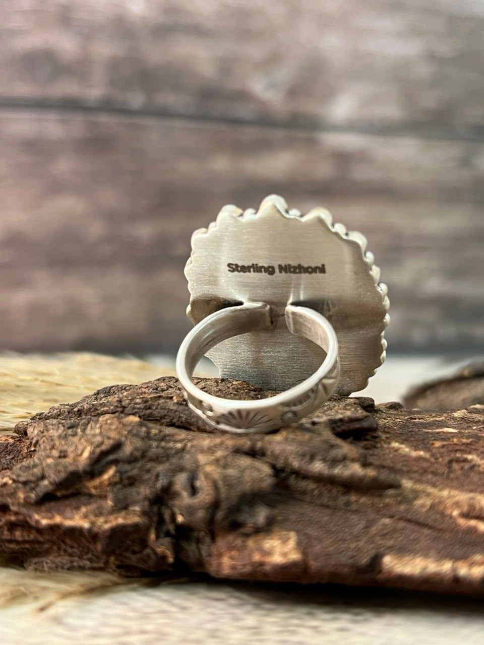 Handmade Sterling Silver Cotton Candy Adjustable Ring Signed Nizhoni (9)