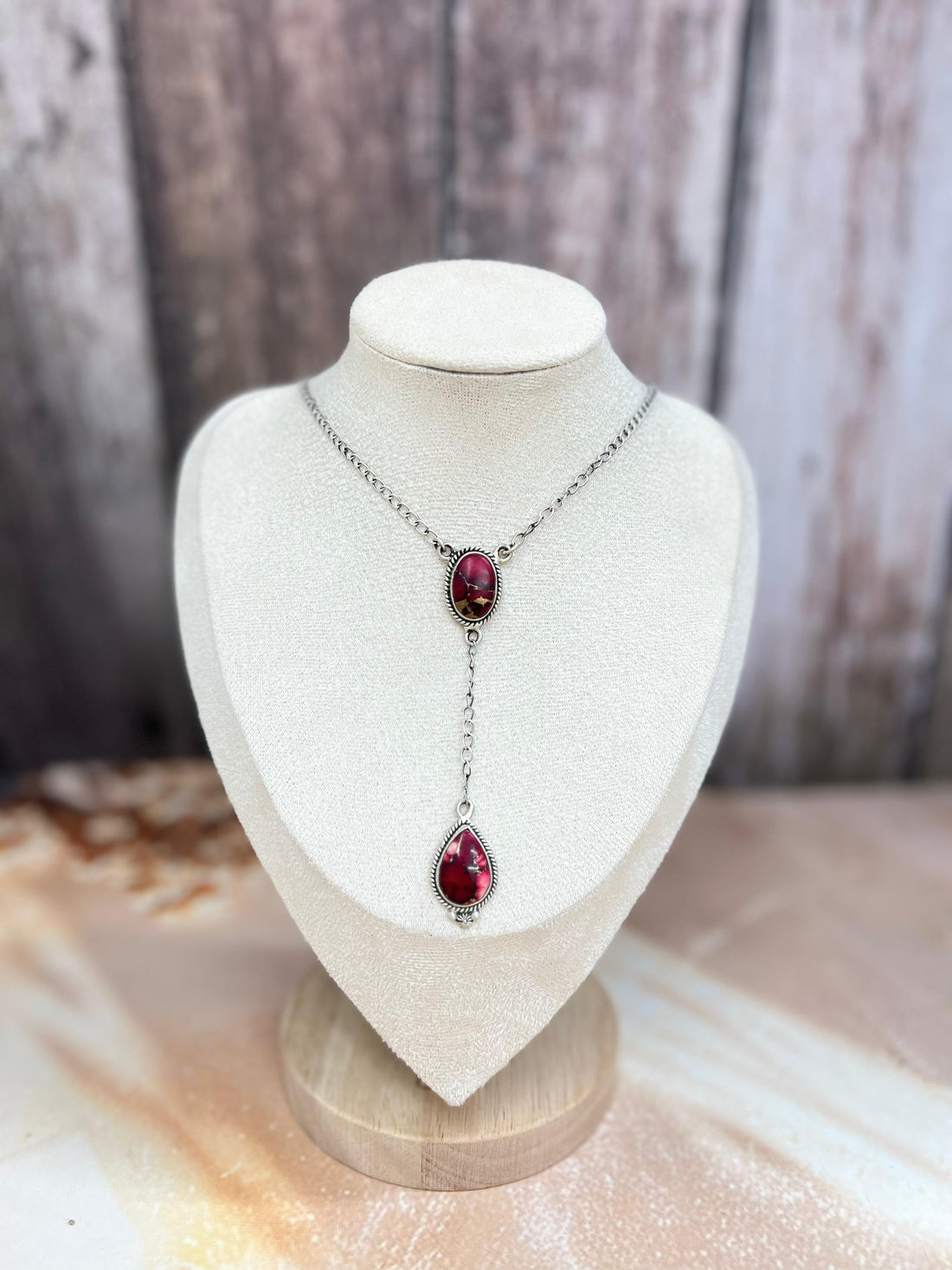 Handmade Sterling Silver Dahlia Rose Necklace with Signed Nizhoni