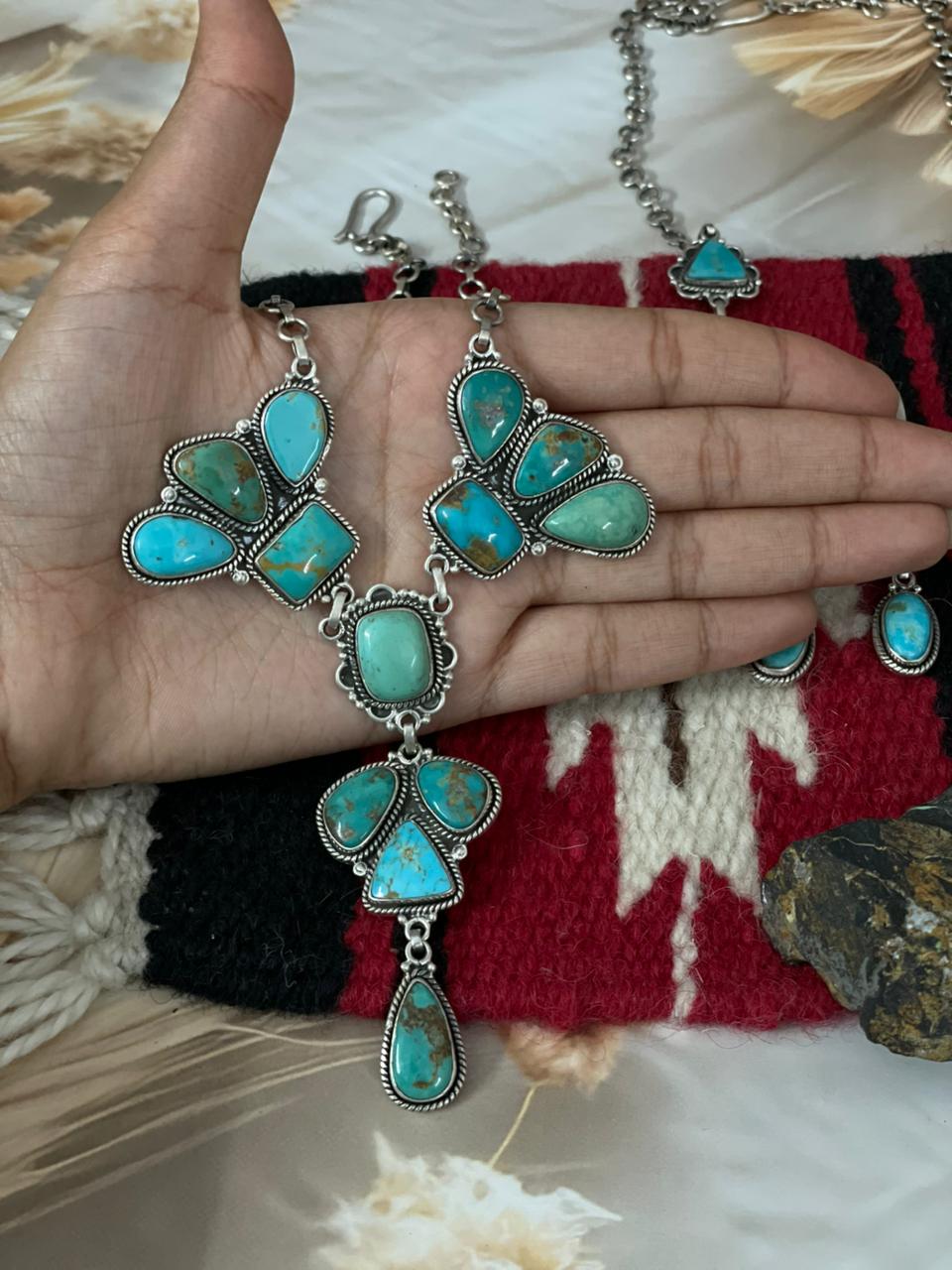 Handmade Sterling Silver Santa Maria Necklace "Signed Nizhoni"