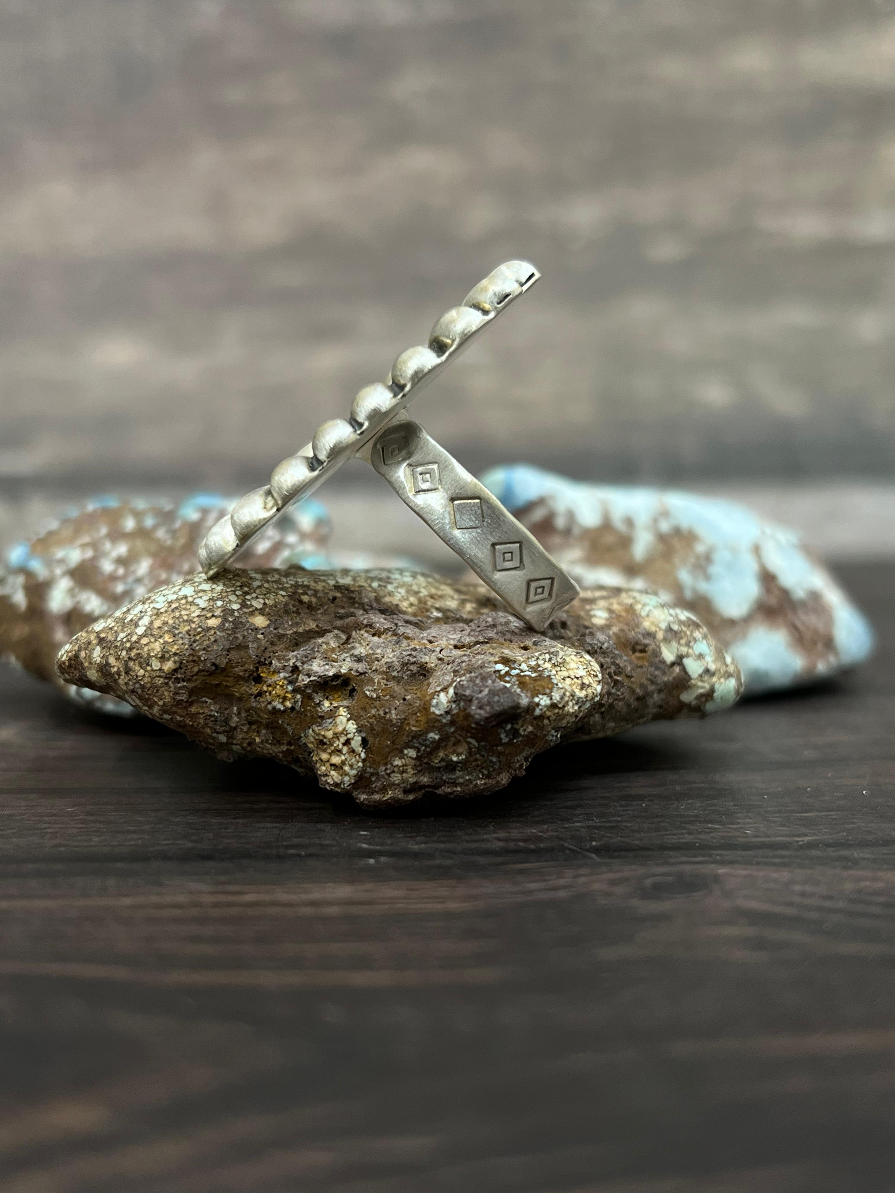 Handmade Sterling Silver Adjustable Ring With Signed Nizhoni