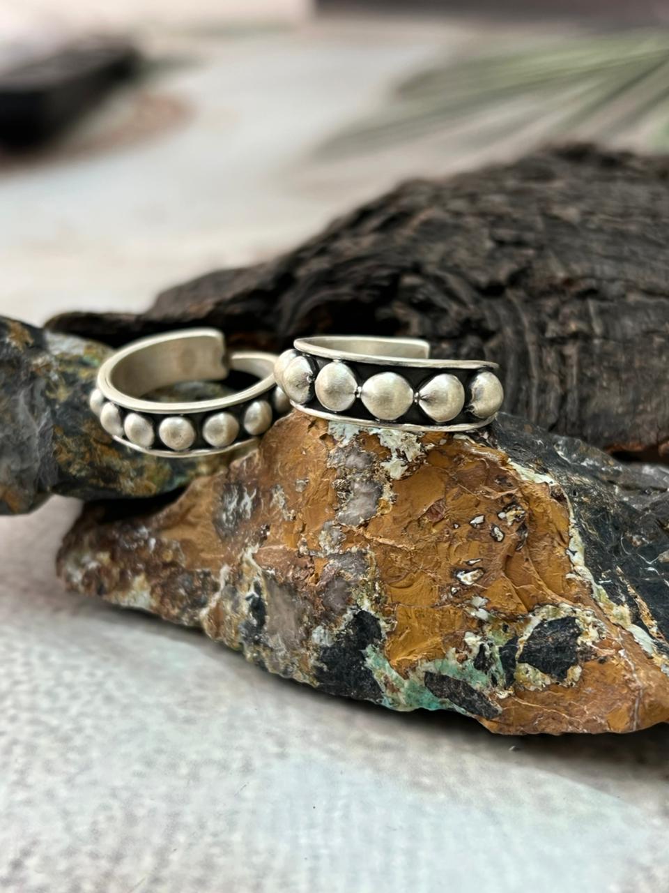 Handmade Sterling Silver 4MM, 5MM Adjustable Ring " Signed Nizhoni"