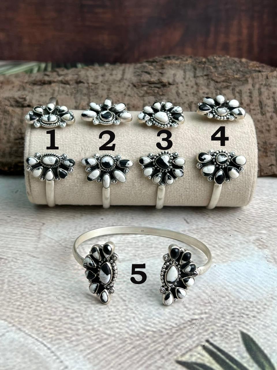 Handmade Sterling Silver White Buffalo Cuff Bracelet "Signed Nizhoni"