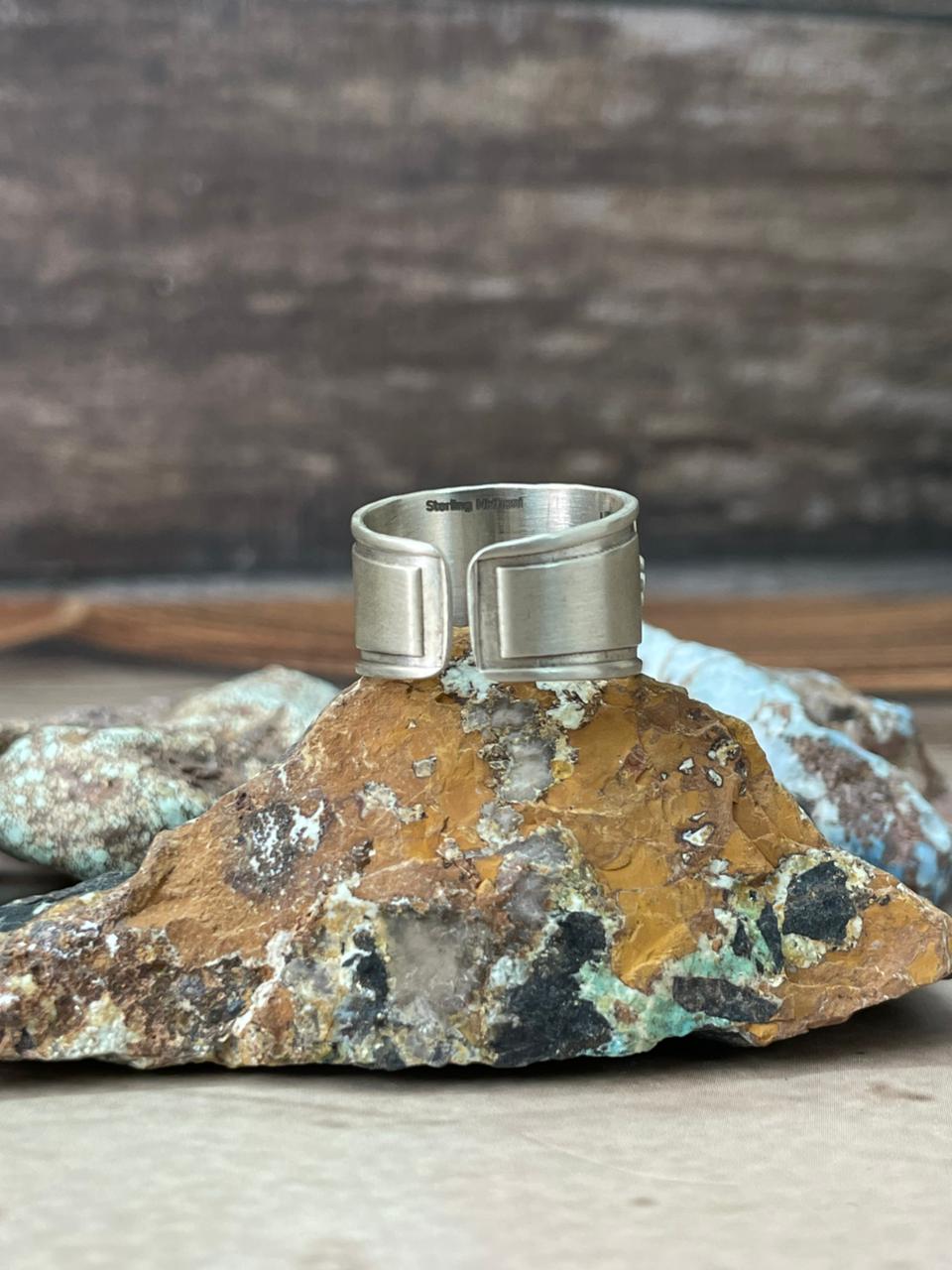 Handmade Sterling Silver Adjustable Ring "Signed Nizhoni"