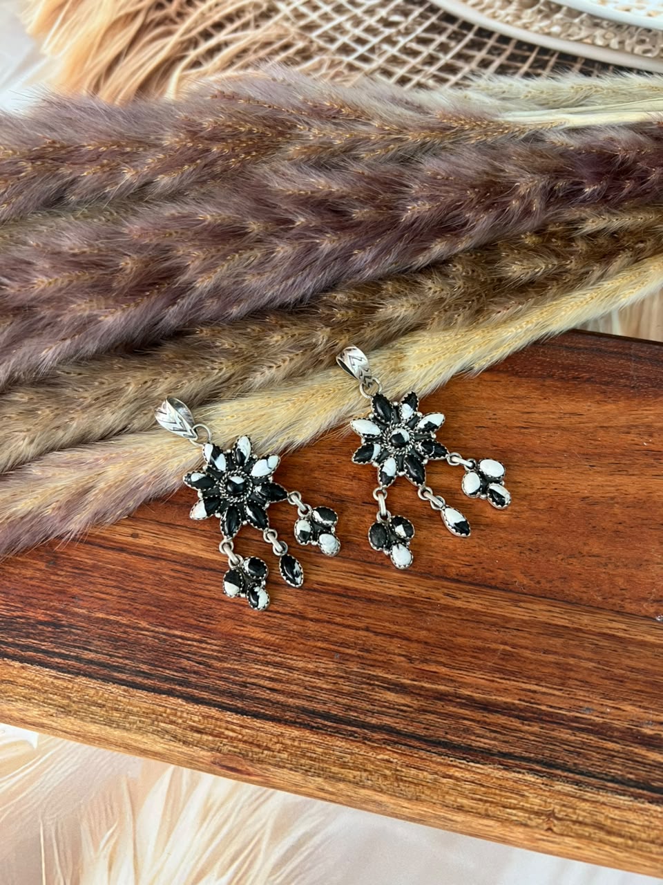 Handmade Sterling Silver White Buffalo Pendant Signed Nizhoni