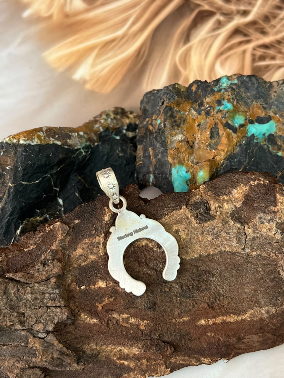 Handmade Sterling Silver Naja Pendant Signed Nizhoni