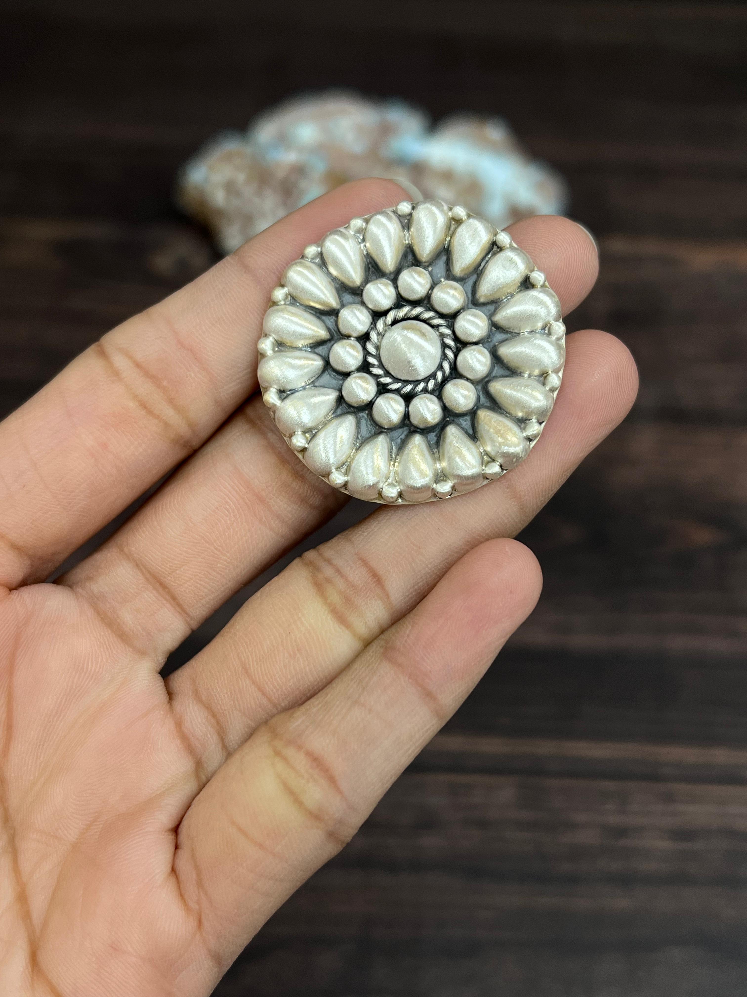 Handmade Sterling Silver Adjustable Ring With Signed Nizhoni