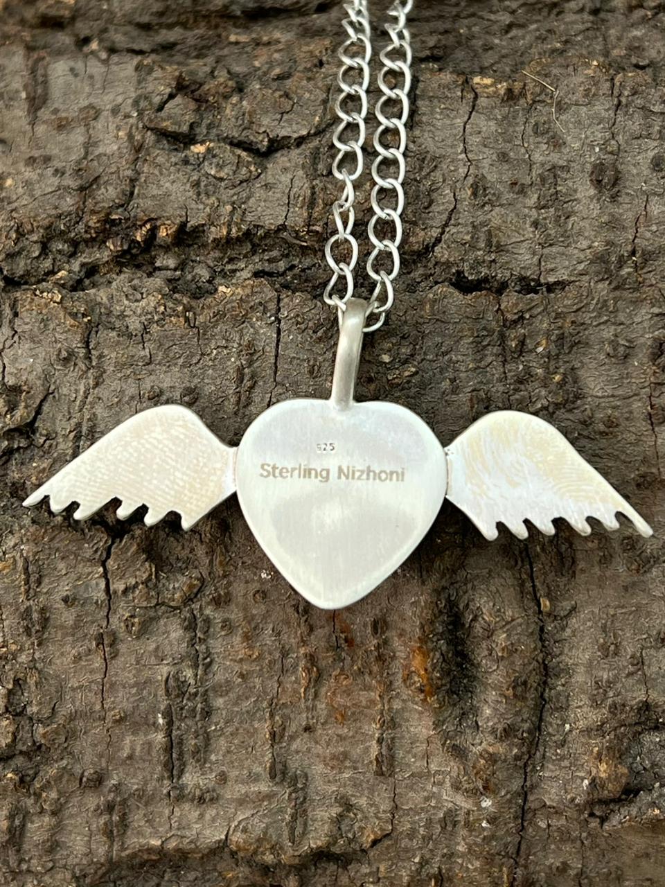 Handmade Sterling Silver Cotton Candy Necklace "Signed Nizhoni"