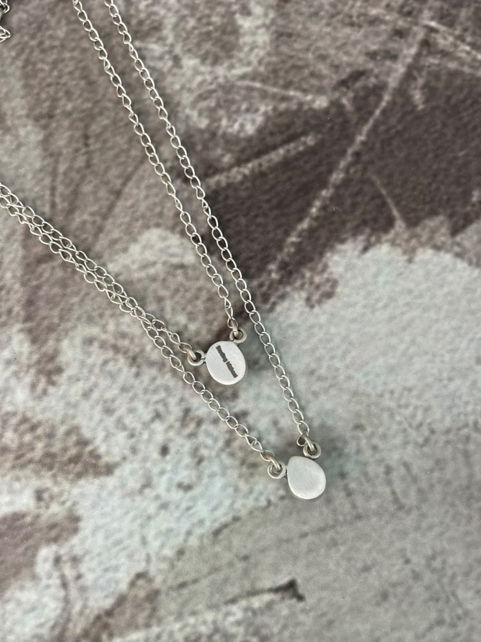 Handmade Sterling Silver Number 8 Turquoise Collection: Layered Necklace Signed Nizhoni