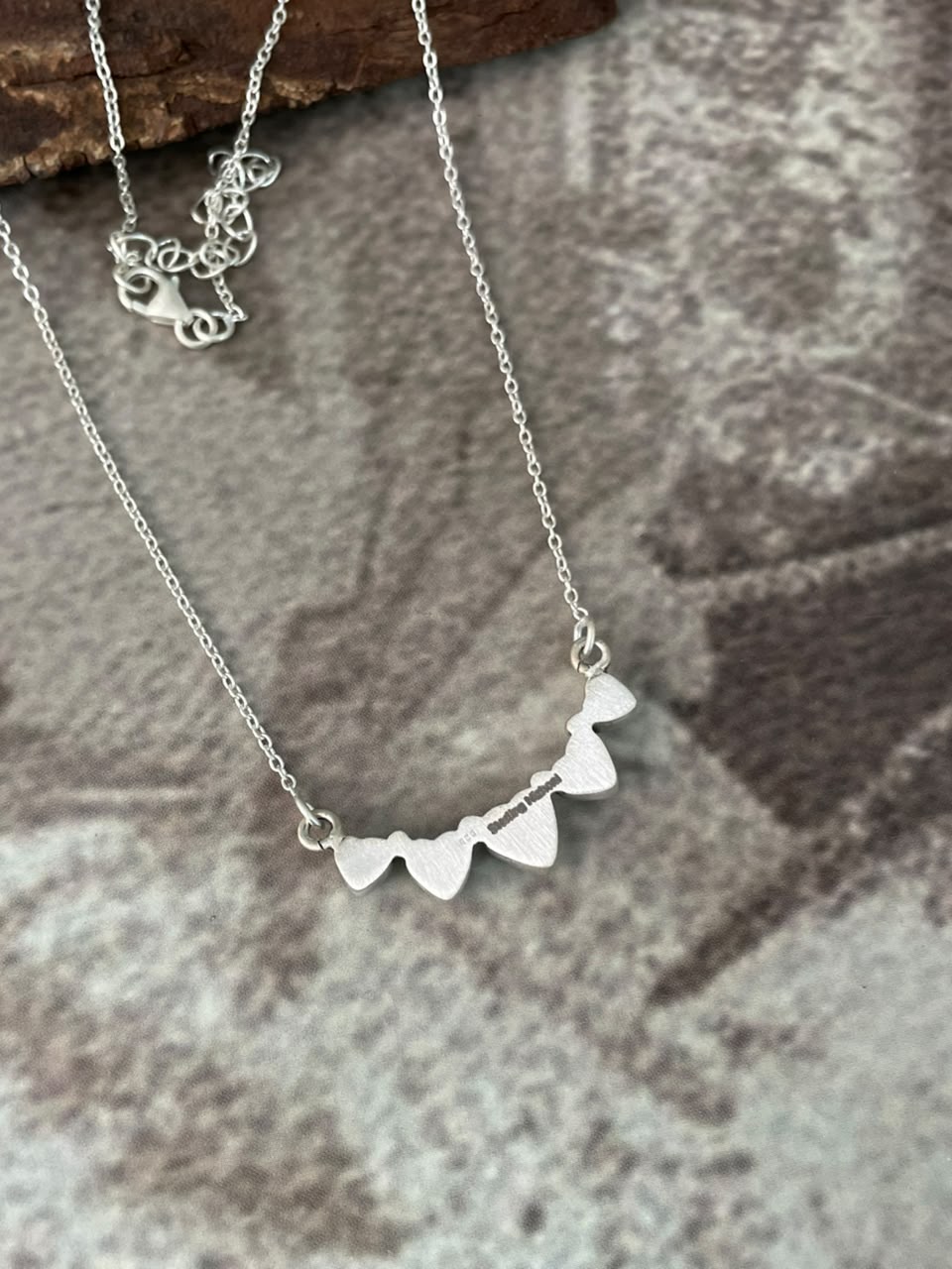 Handmade Sterling Silver Number 8 Turquoise Collection: Heart Necklace Signed Nizhoni