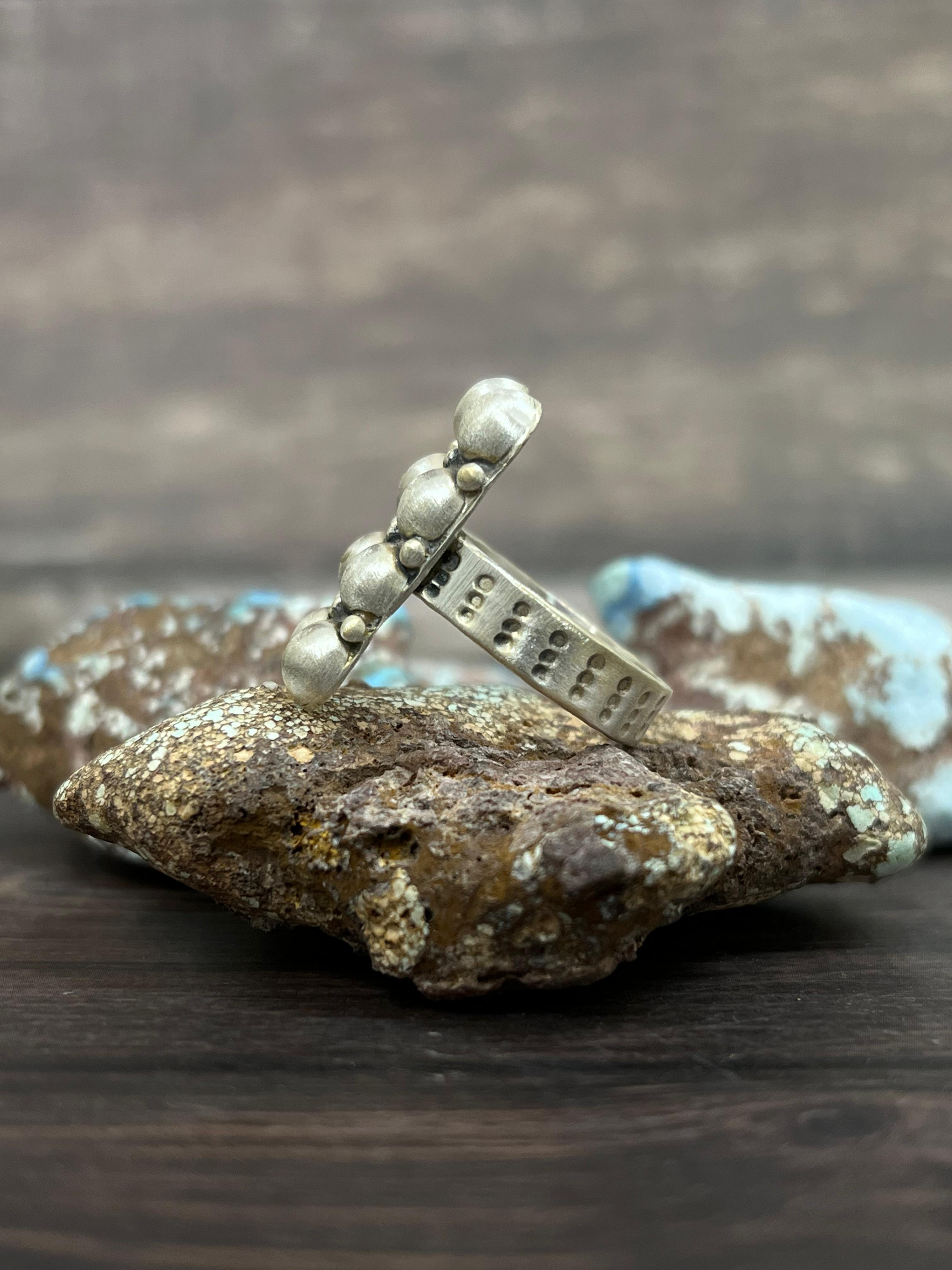 Handmade Sterling Silver Adjustable Ring With Signed Nizhoni