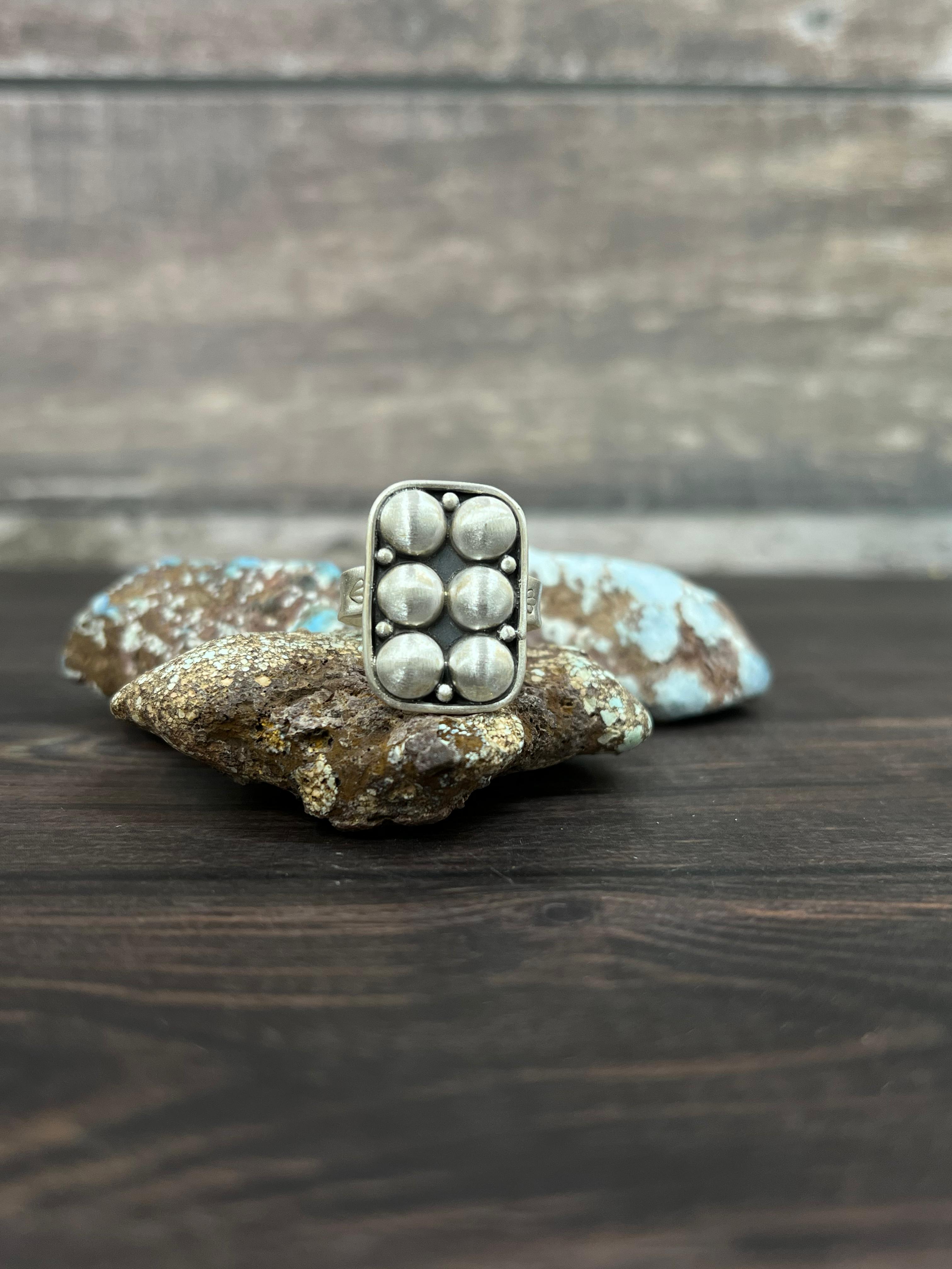 Handmade Sterling Silver Adjustable Ring With Signed Nizhoni