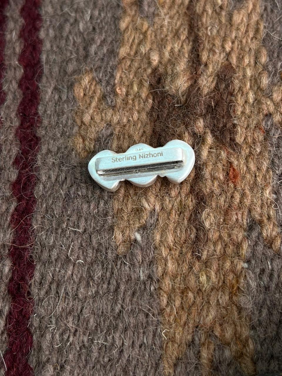 Handmade Sterling Silver Dahlia Rose with Emerald Valley Turquoise Watch Charms "Signed Nizhoni"