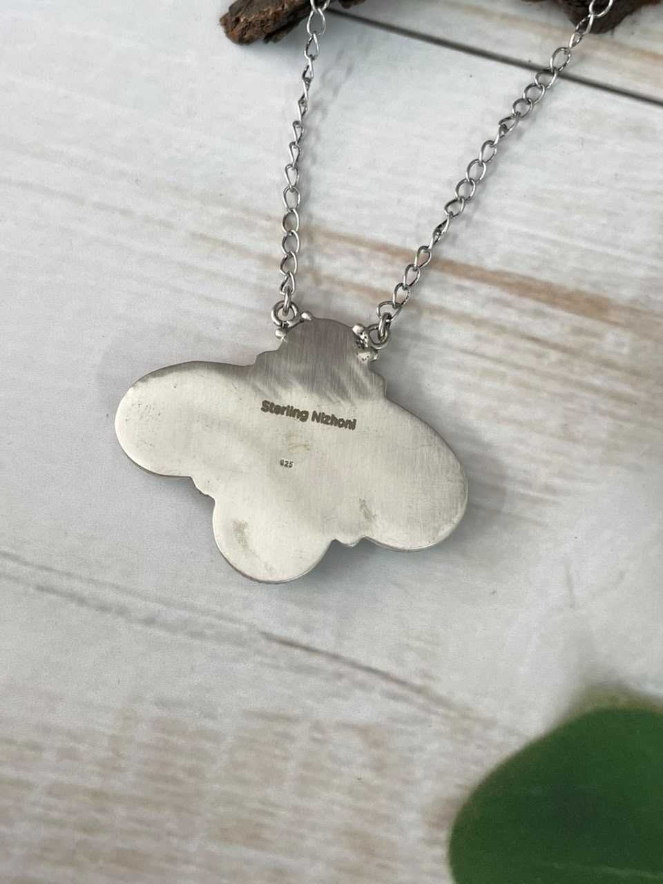 Handmade Sterling Silver Crimson Cowgirl Turquoise Collection: Necklace Signed Nizhoni