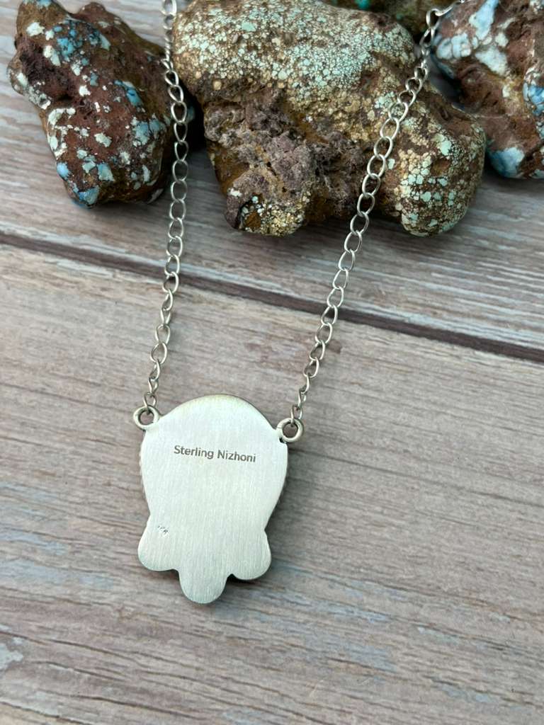 Handmade Sterling Silver Cotton Candy Necklace "Signed Nizhoni"