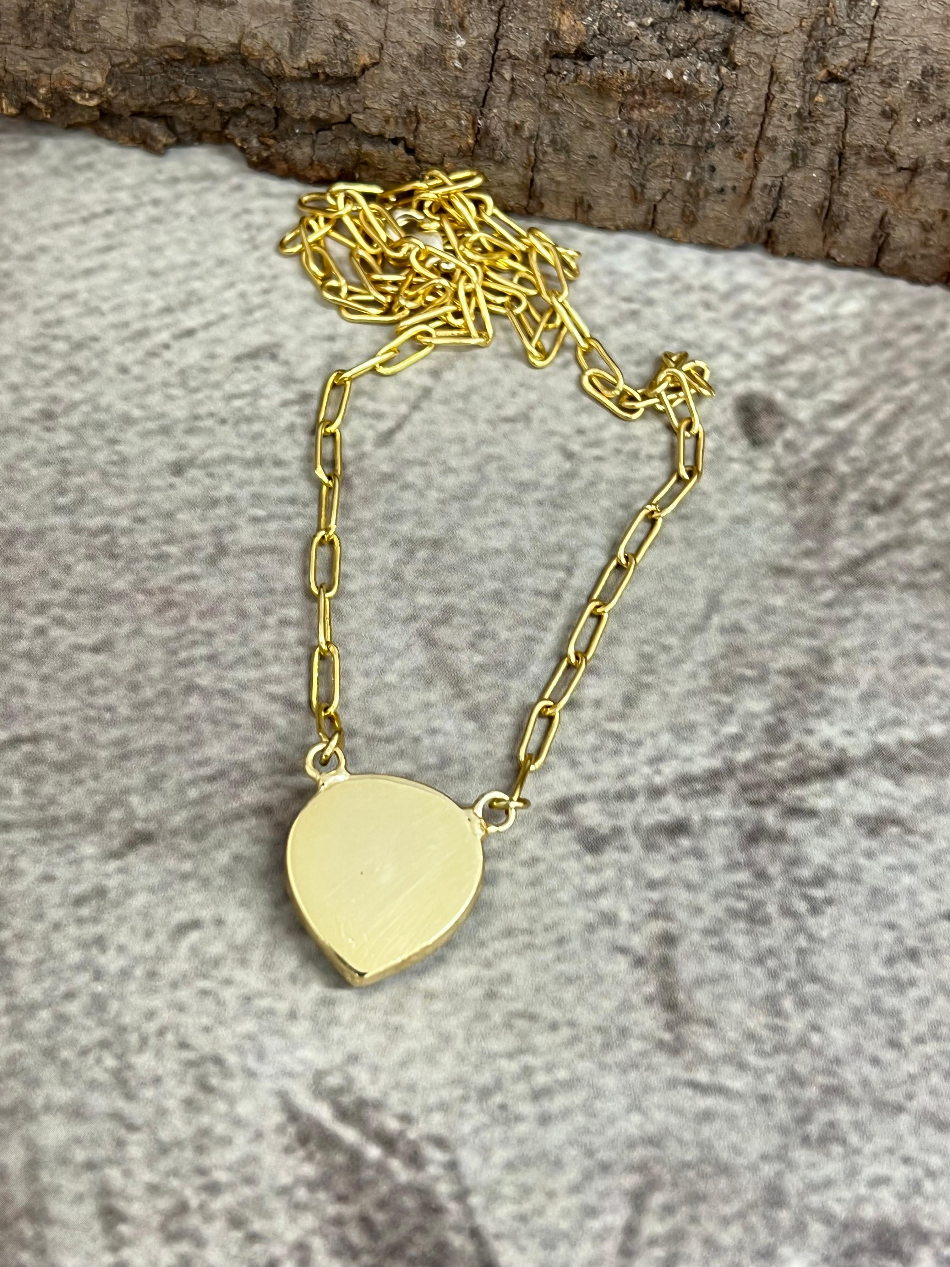 “The Boho Collection” Handmade Natural Silver Druzy Necklace