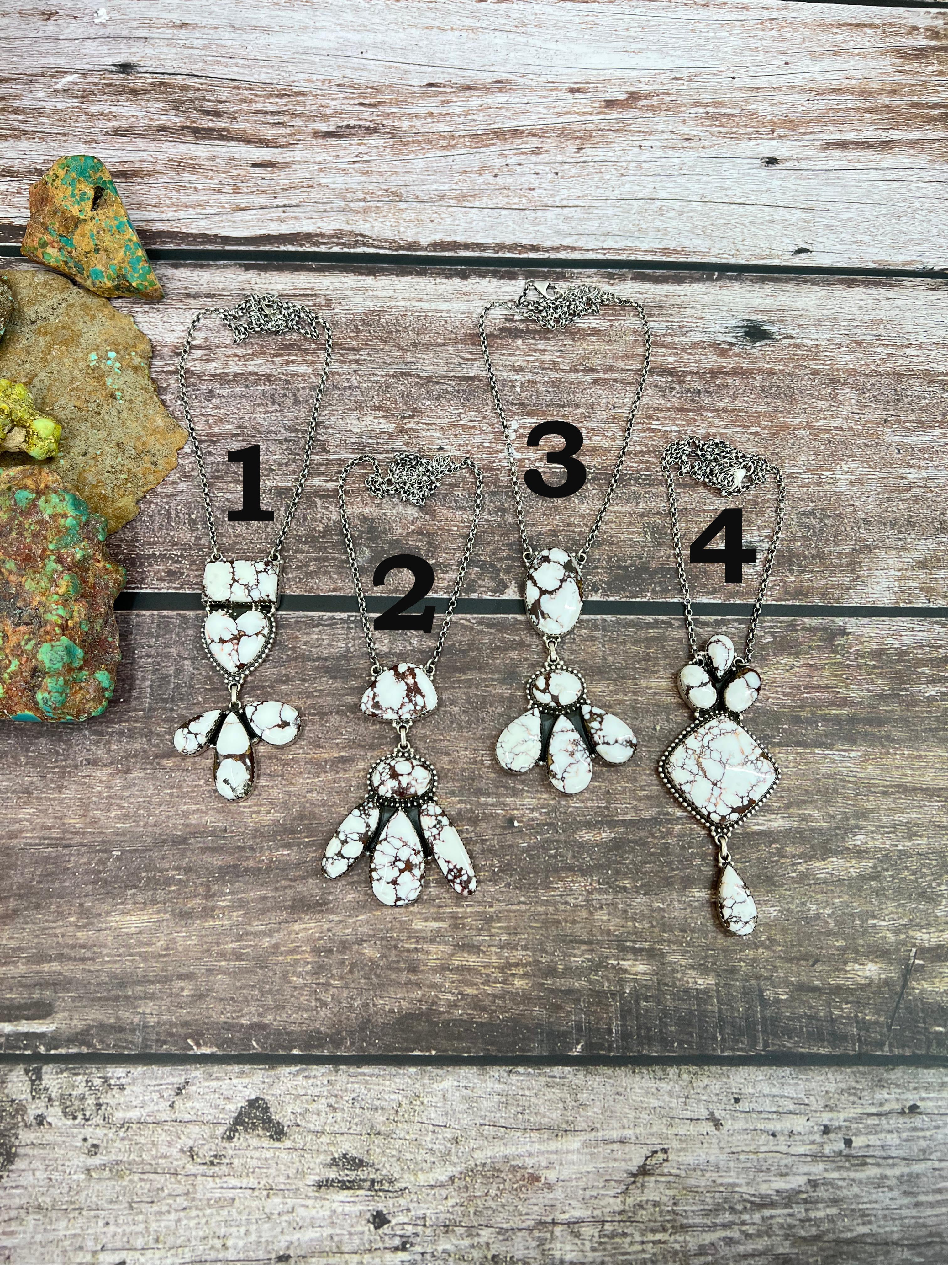 Handmade Sterling Silver Wild Horse Necklace with Signed Nizhoni