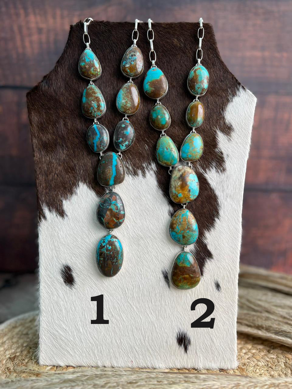 Handmade Sterling Silver Royston Turquoise Necklace "Signed Nizhoni"