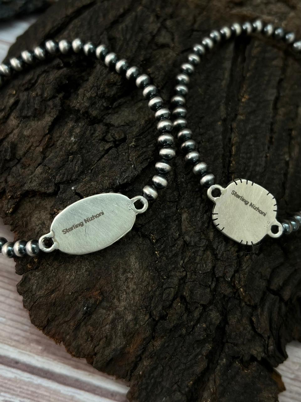 Handmade Sterling Silver Beaded Cotton Candy Bracelet