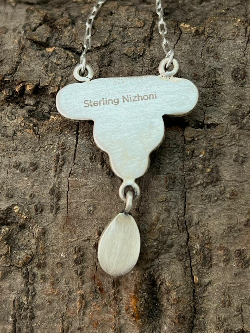 Handmade Sterling Silver Cotton Candy Necklace "Signed Nizhoni"