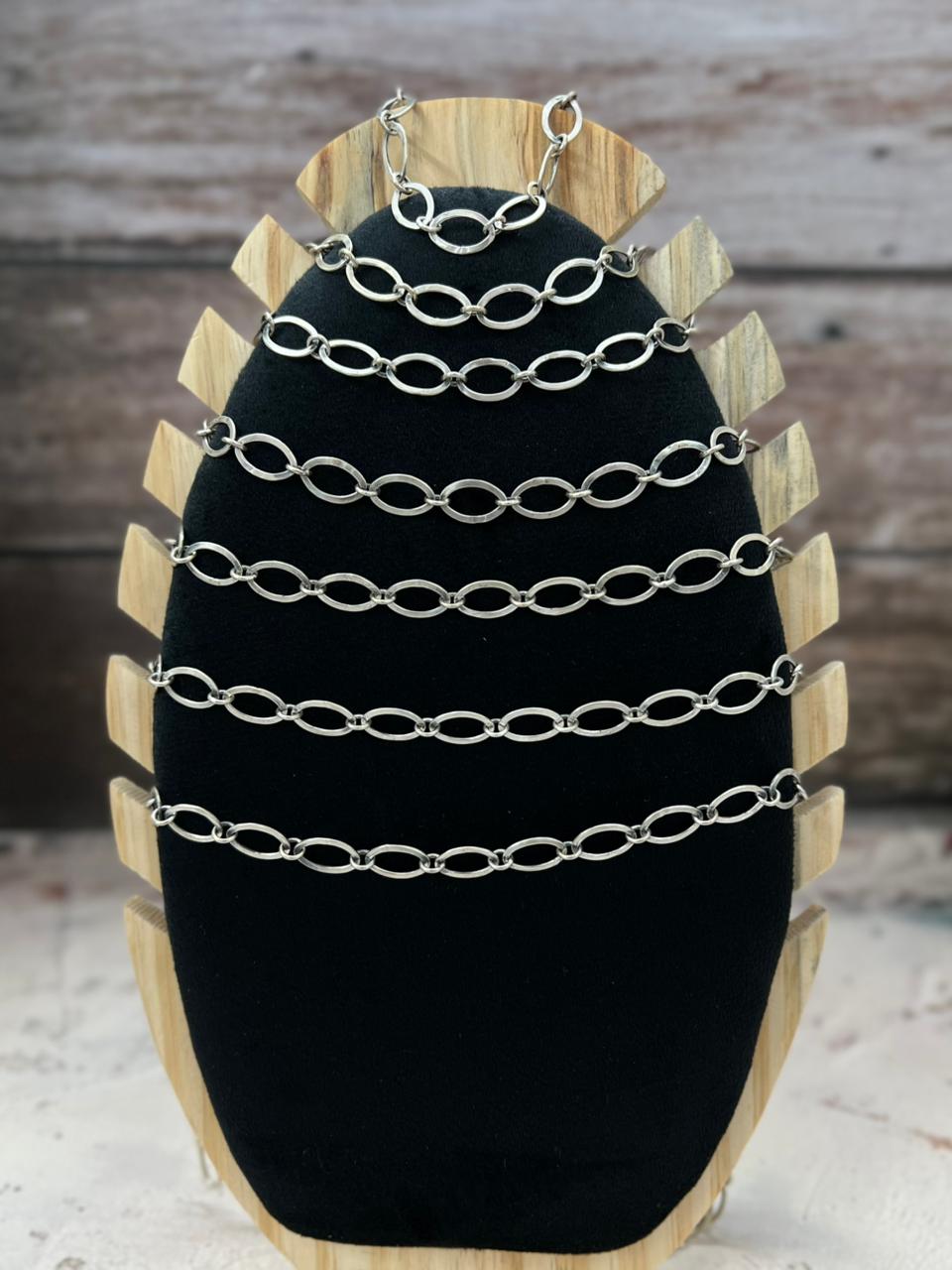 Handmade Sterling Silver Chain "Signed Nizhoni"