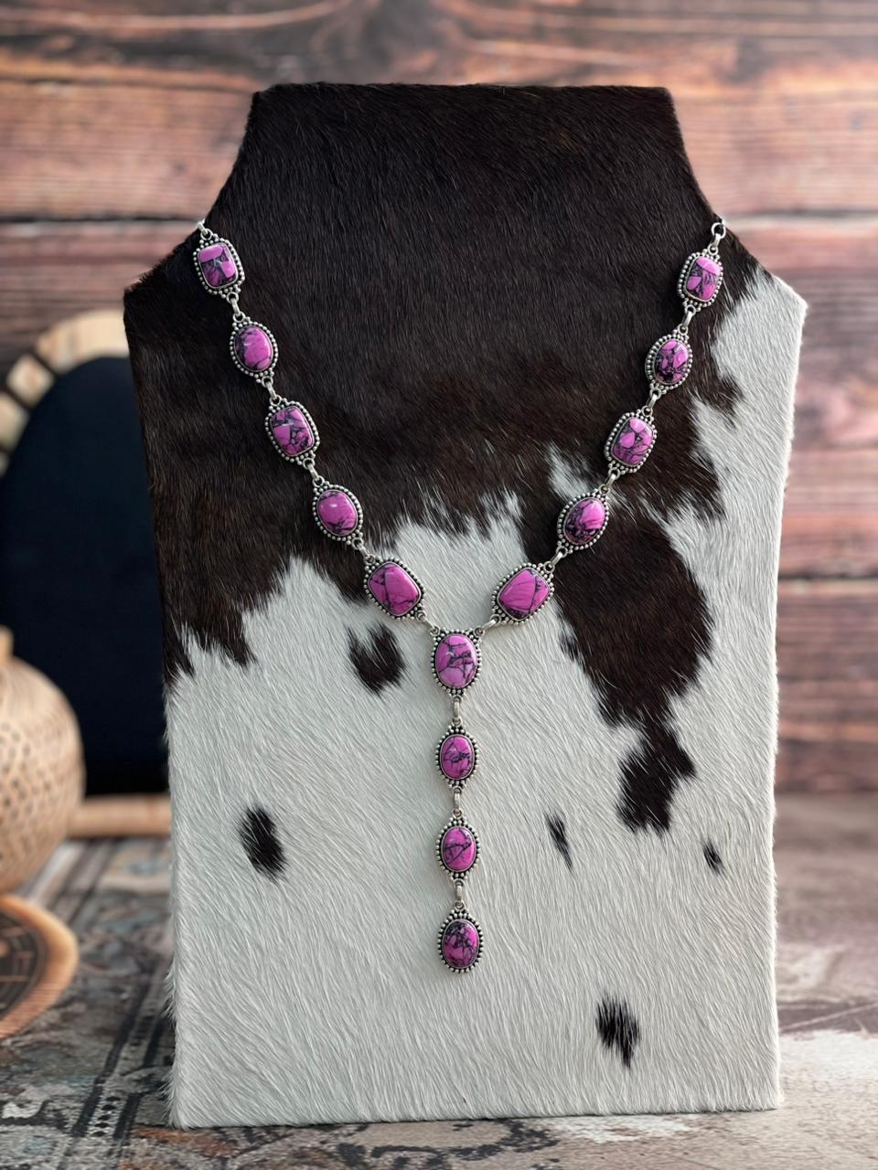 Handmade Sterling Silver Cherry Blossom Necklace "Signed Nizhoni"