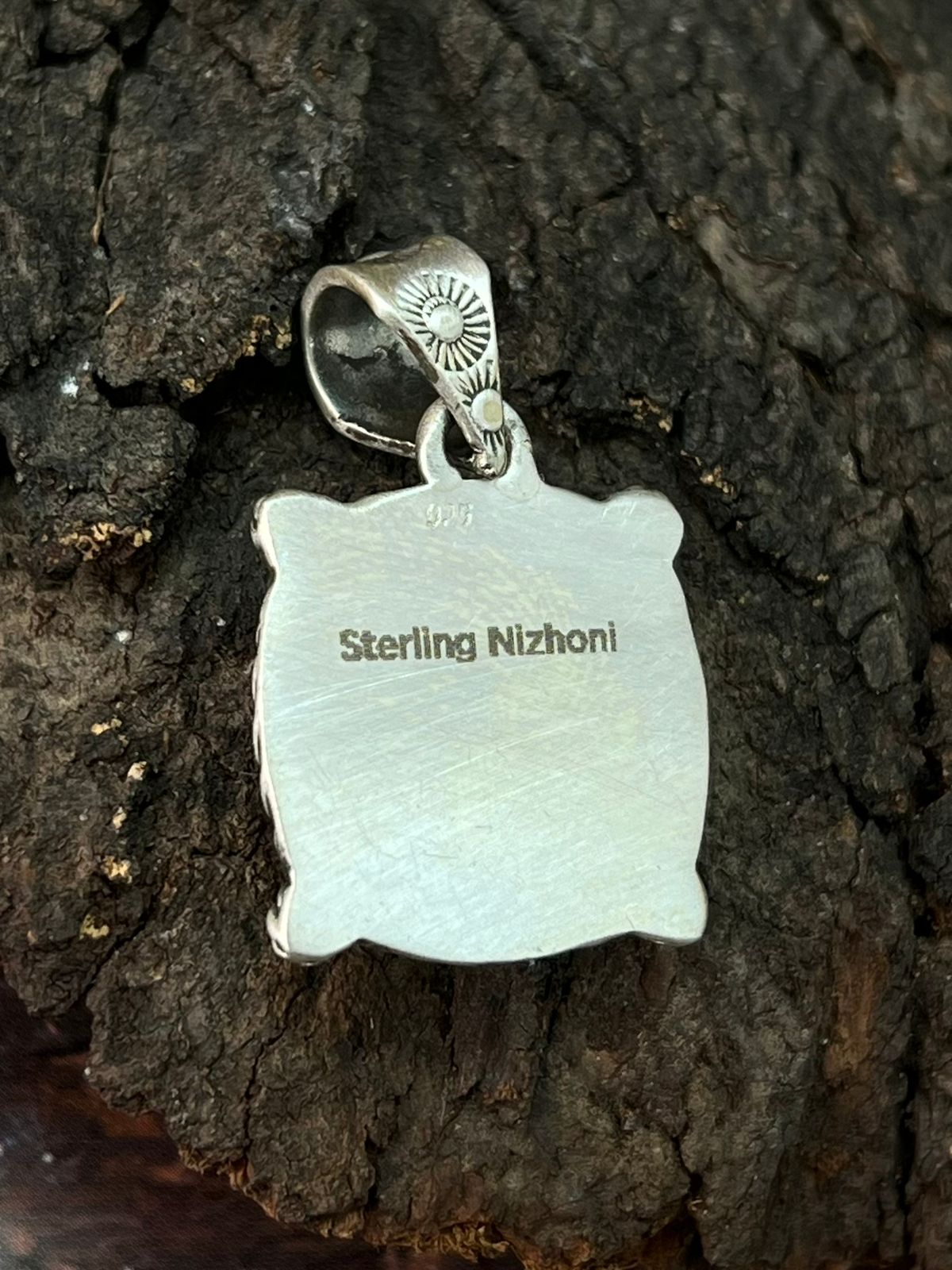 Handmade Sterling Silver Cotton Candy Pendant "Signed Nizhoni"