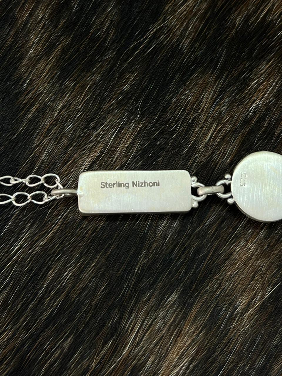 Handmade Sterling Silver Cotton Candy Necklace "Signed Nizhoni"