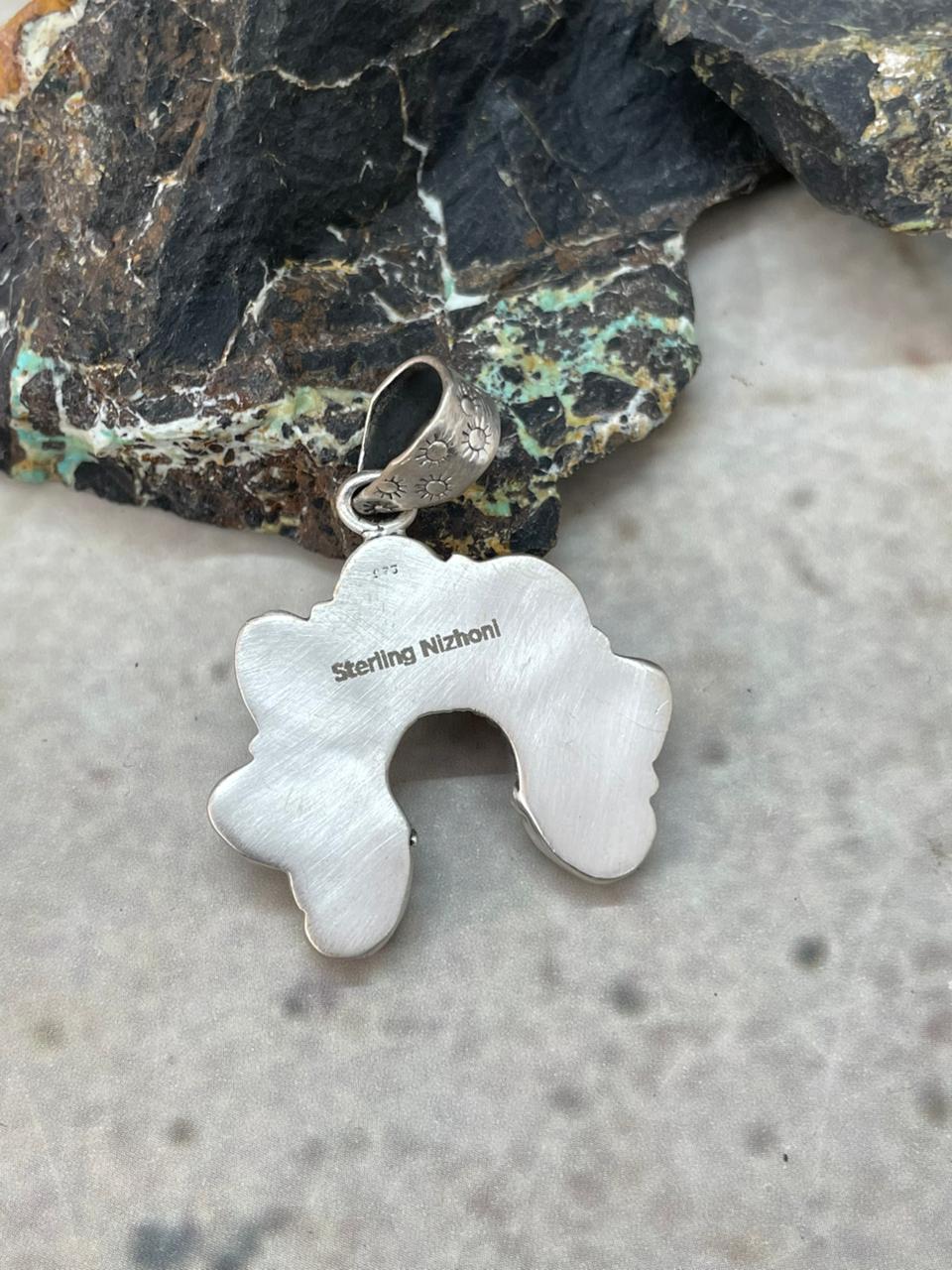 Handmade Sterling Silver Paloma Pendant "Signed Nizhoni"