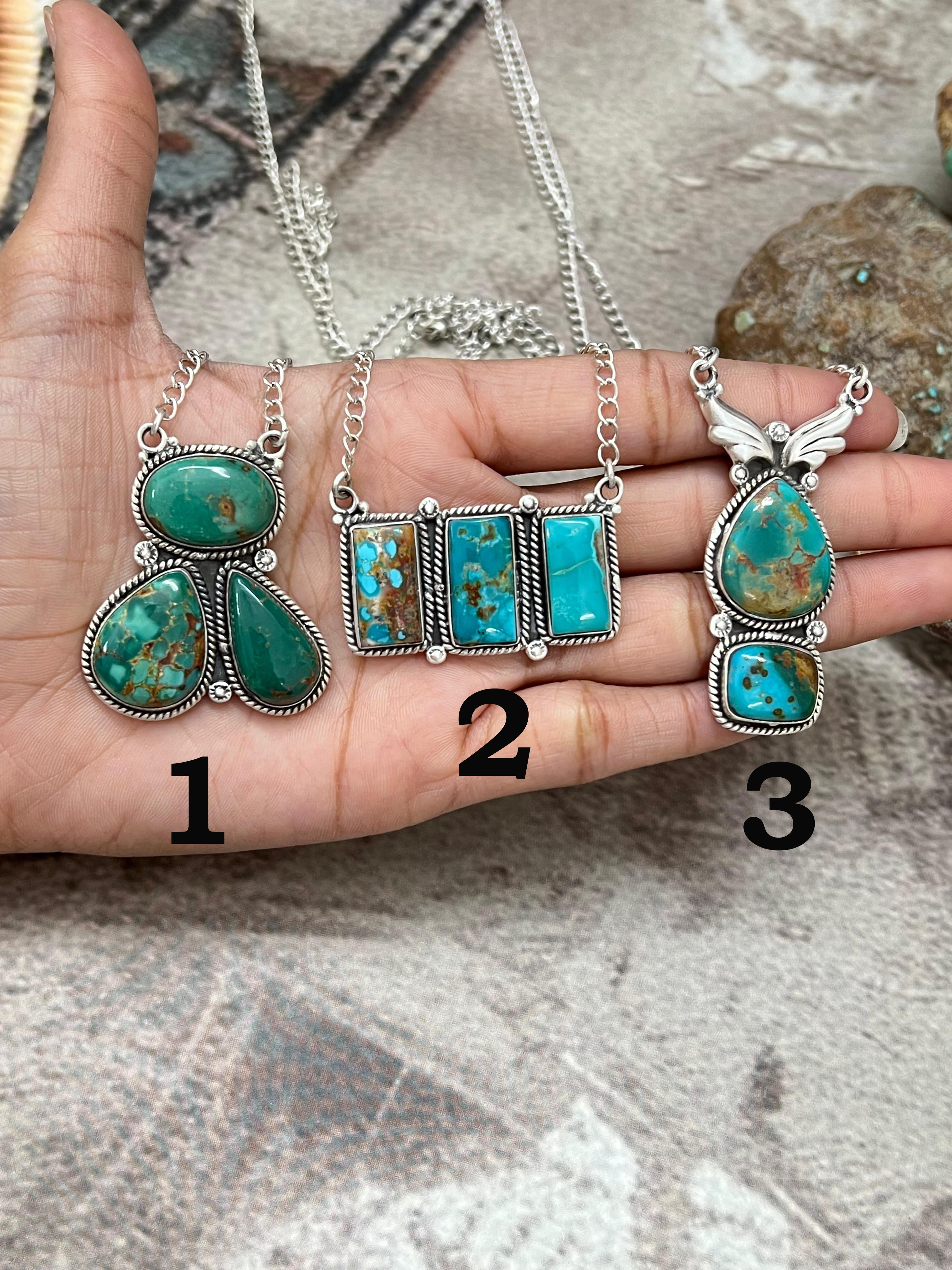 Handmade Sterling Silver Hardy Pit Necklace with Signed Nizhoni