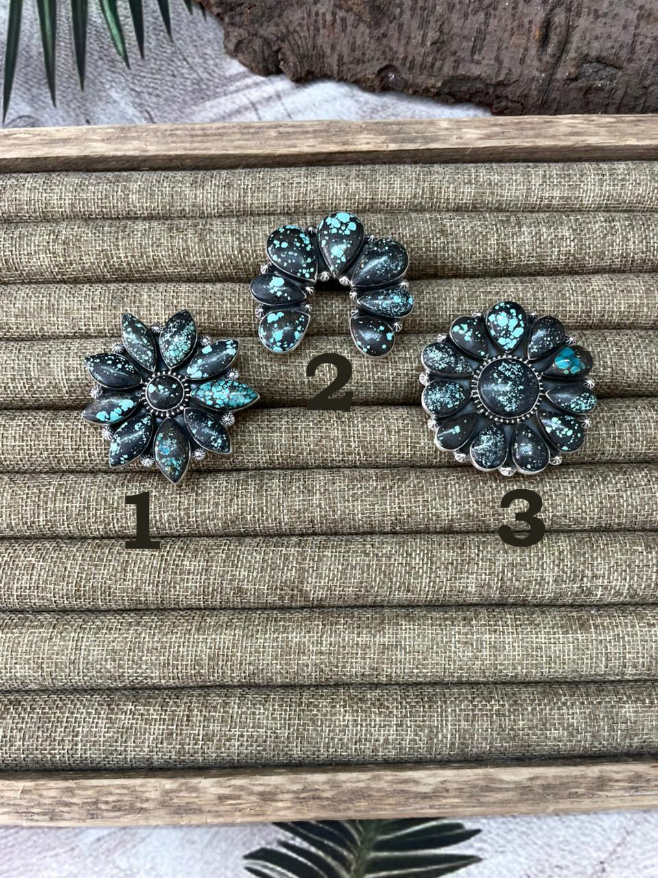 Handmade Sterling Silver Lander Turquoise Adjustable Ring With Signed Nizhoni