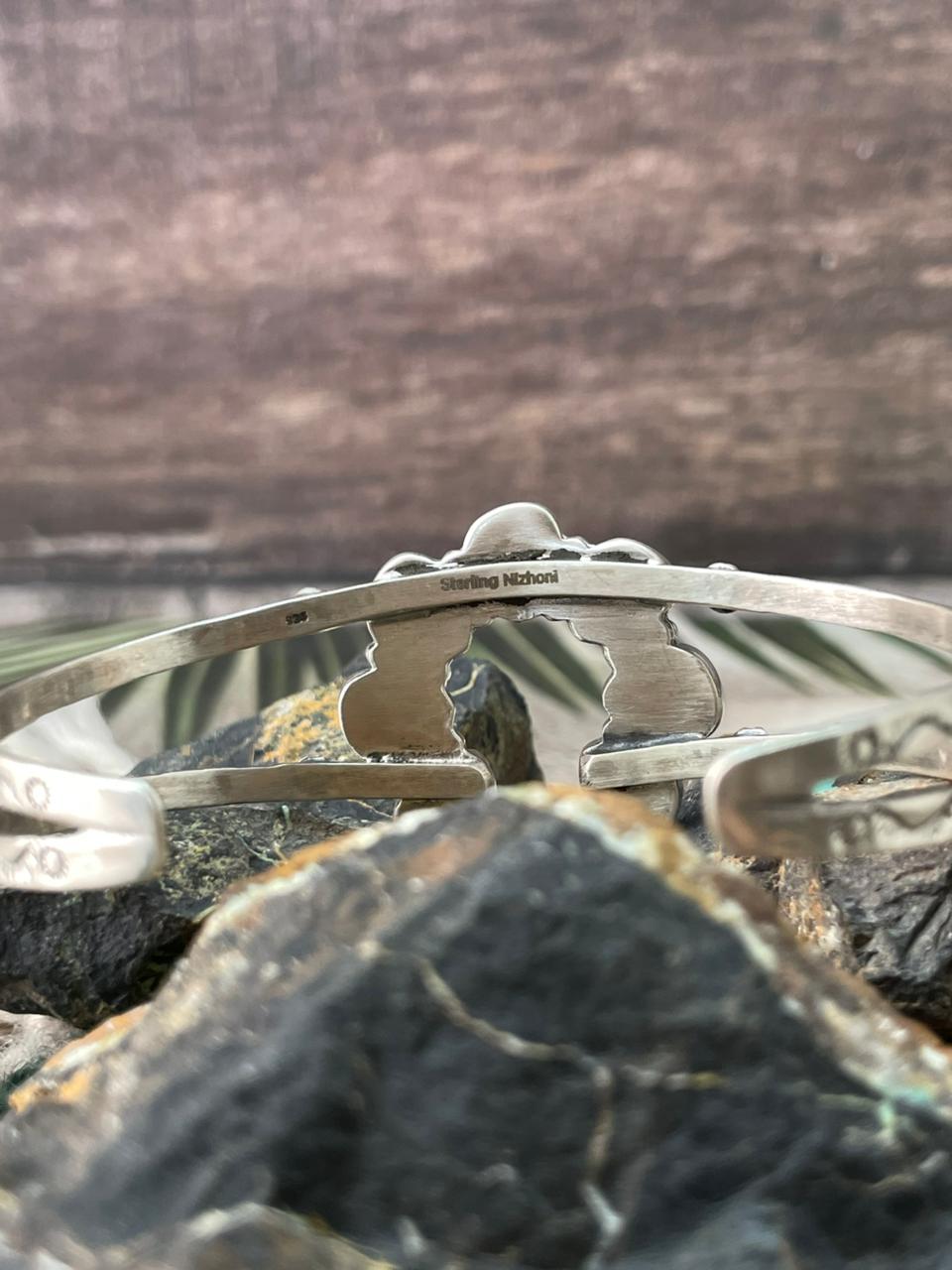 Handmade Sterling Silver Cherry Blossom Naja Cuff Bracelet "Signed Nizhoni"