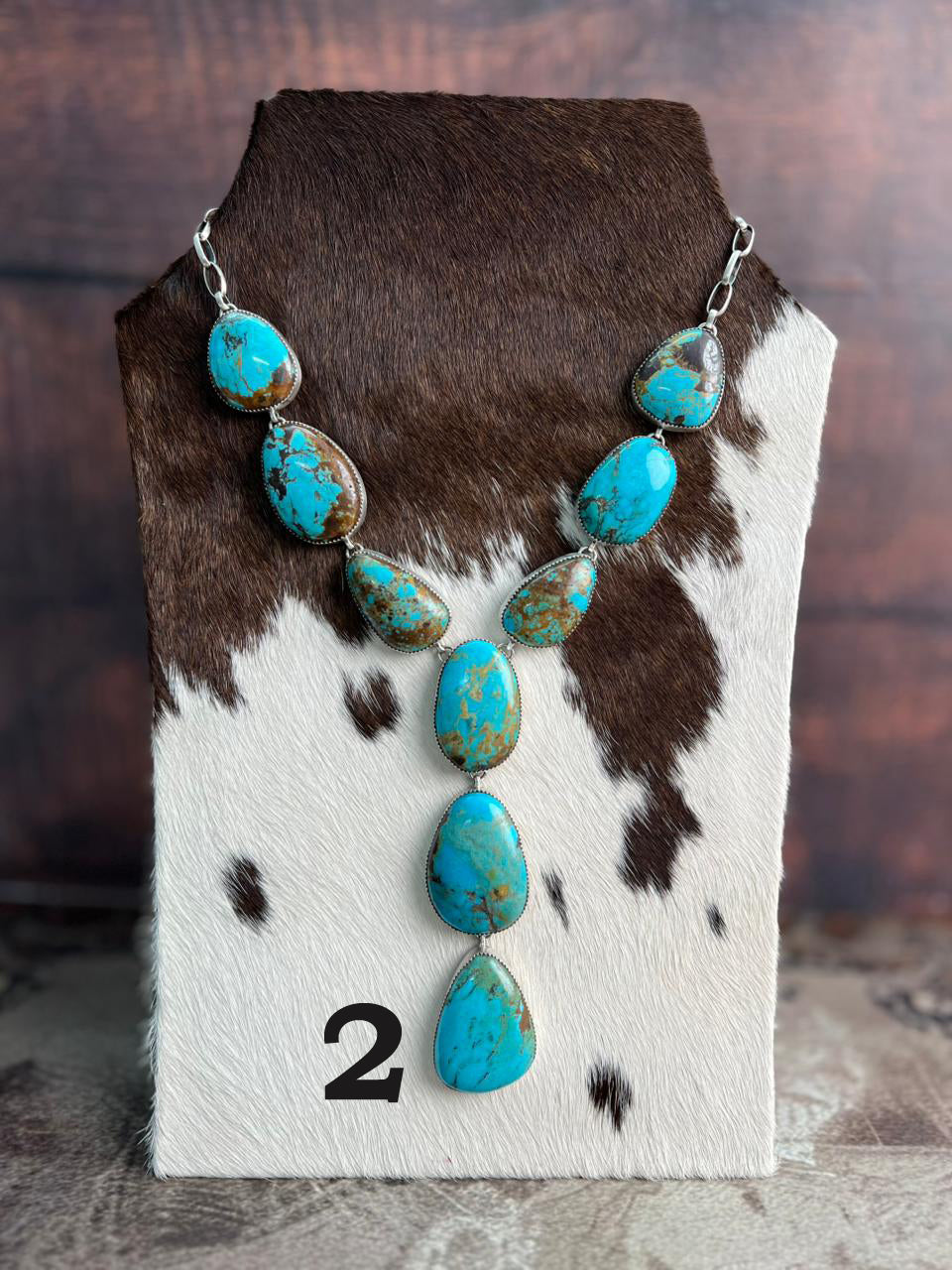 Handmade Sterling Silver Royston Turquoise Necklace "Signed Nizhoni" Leslie’s fav