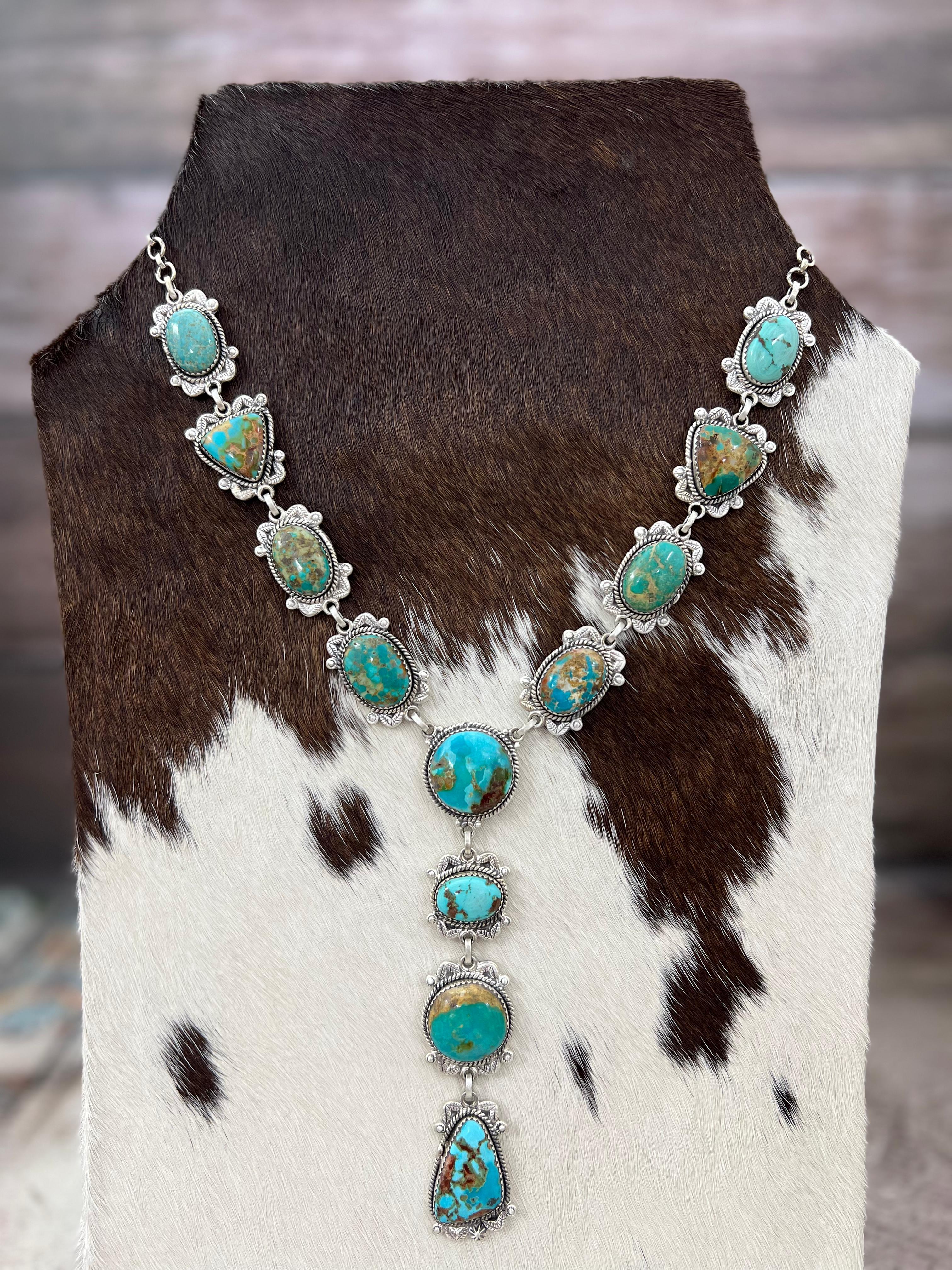 Handmade Sterling Silver Hardy Pit Necklace with Signed Nizhoni