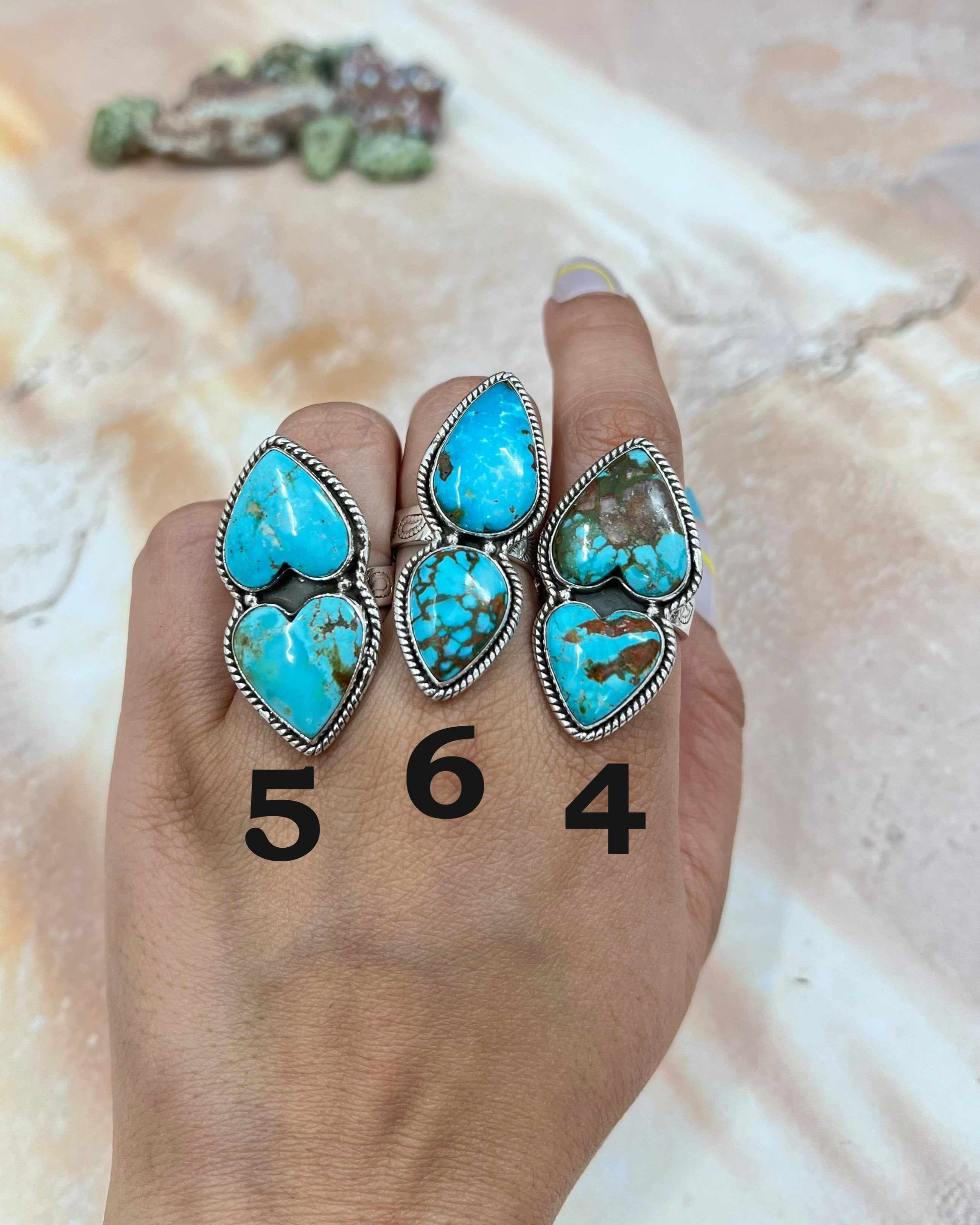 Handmade Sterling Silver Hardy Pit Adjustable Ring with Signed Nizhoni