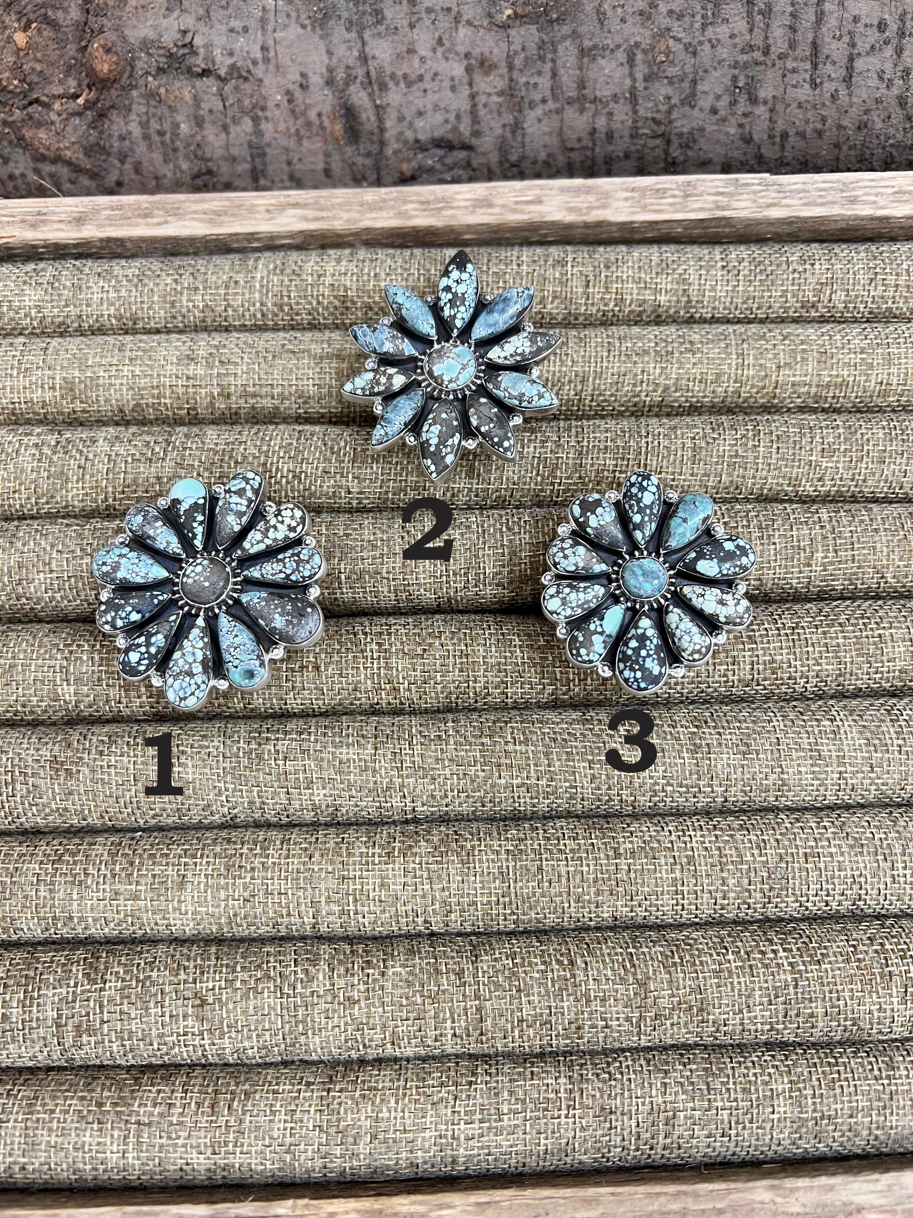 Handmade Sterling Silver Starfox Variscite Adjustable Ring Signed Nizhoni