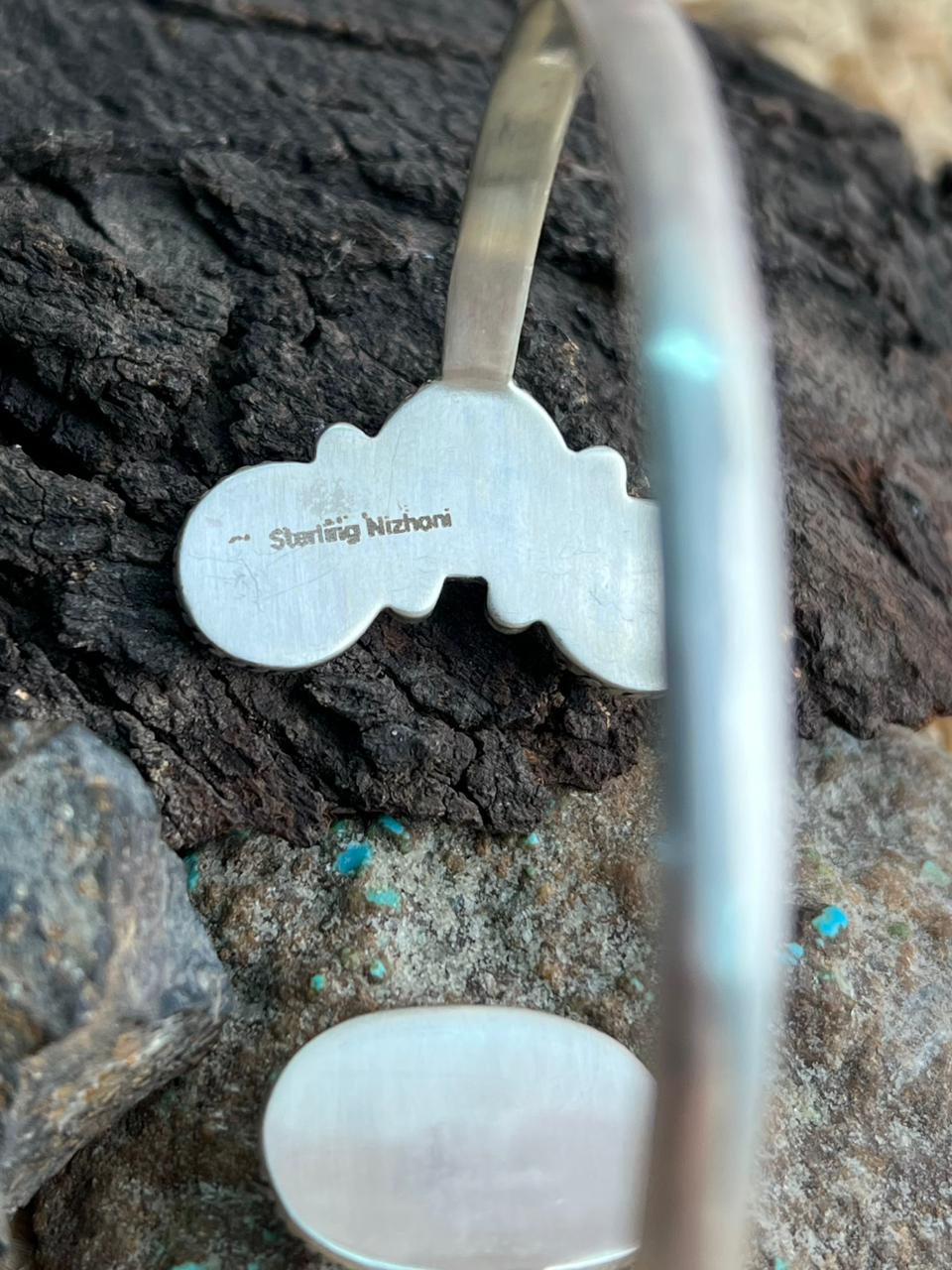 Handmade Sterling Silver Cotton Candy Cuff Bracelet "Signed Nizhoni"