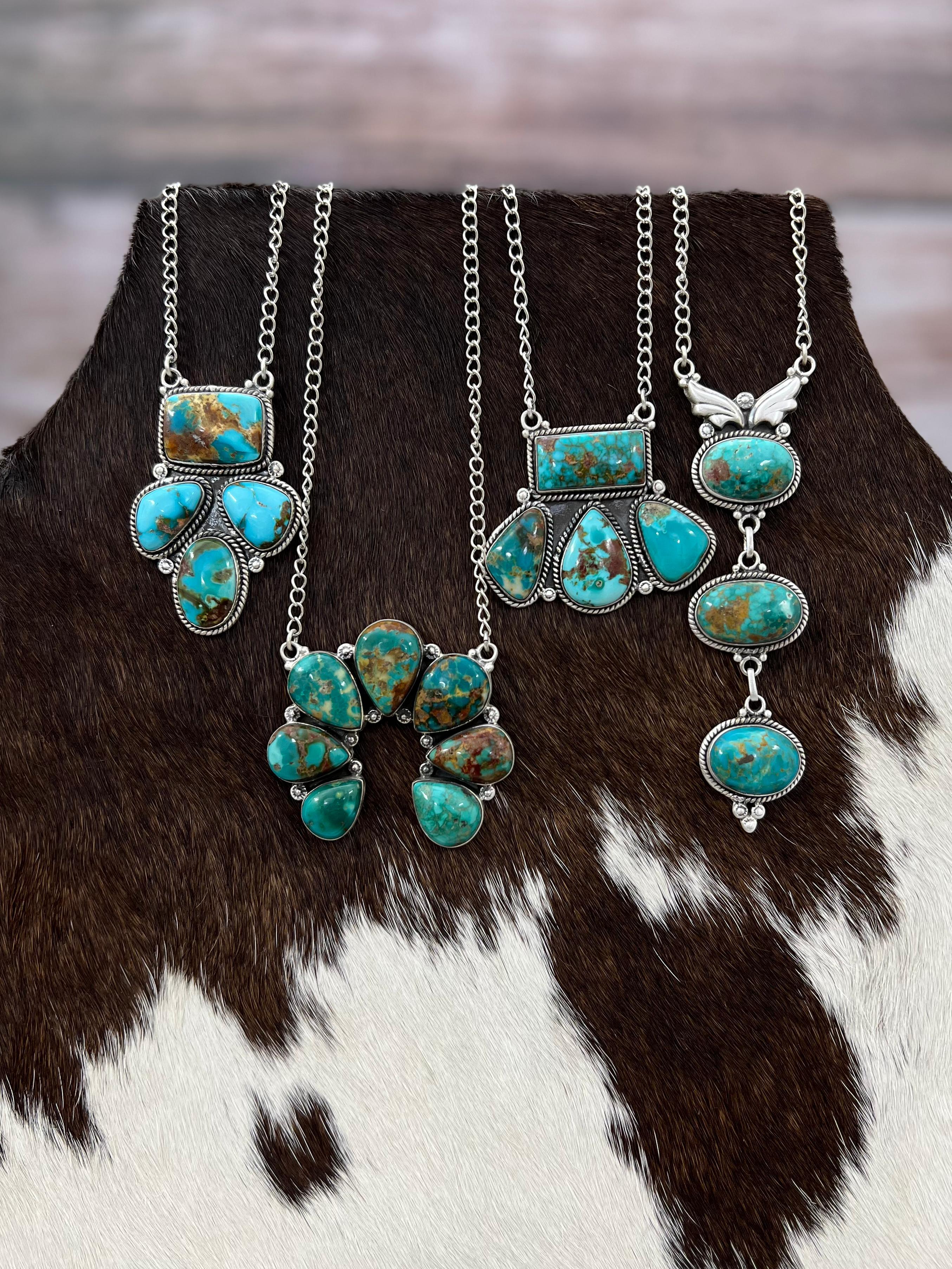 Handmade Sterling Silver Hardy Pit Necklace with Signed Nizhoni