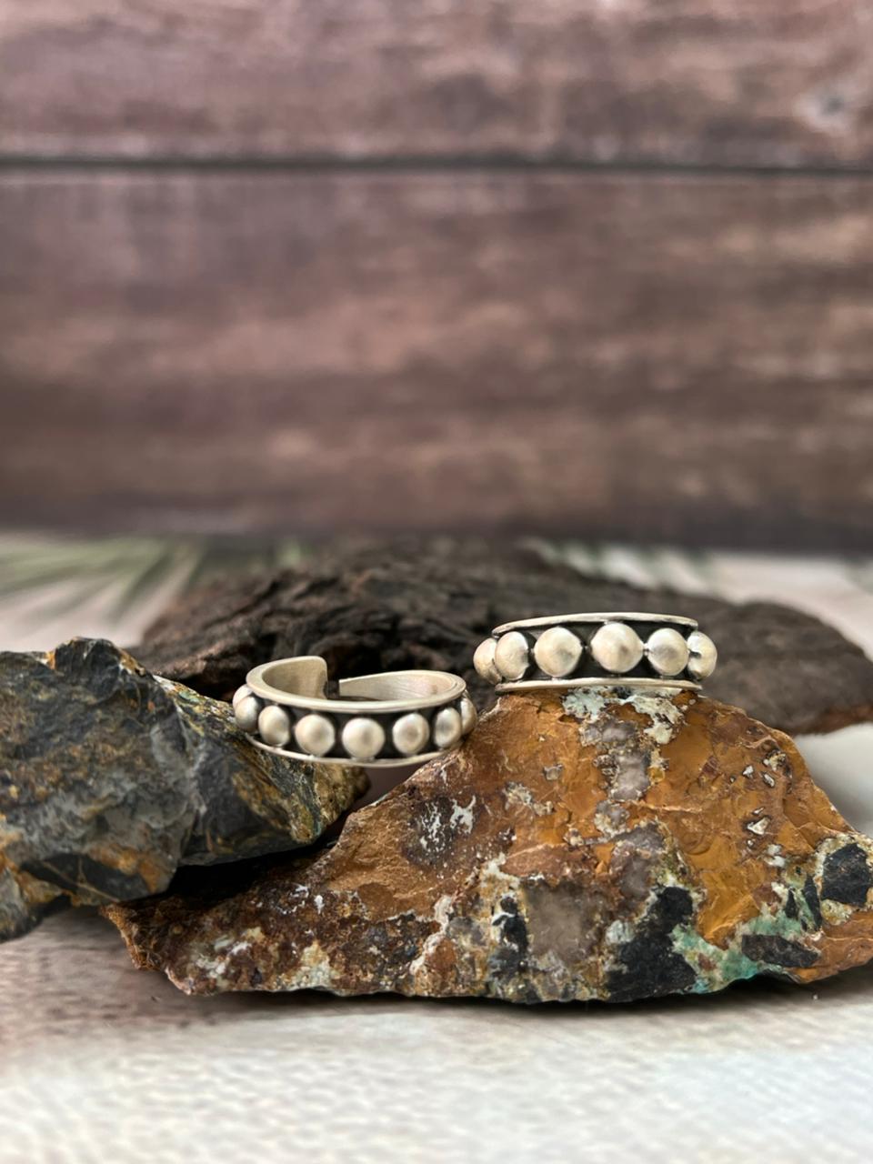 Handmade Sterling Silver 4MM, 5MM Adjustable Ring " Signed Nizhoni"
