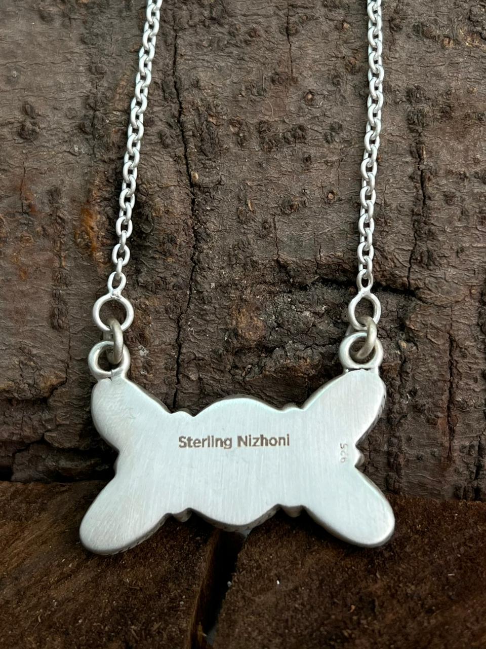 Handmade Sterling Silver Cotton Candy Necklace "Signed Nizhoni"