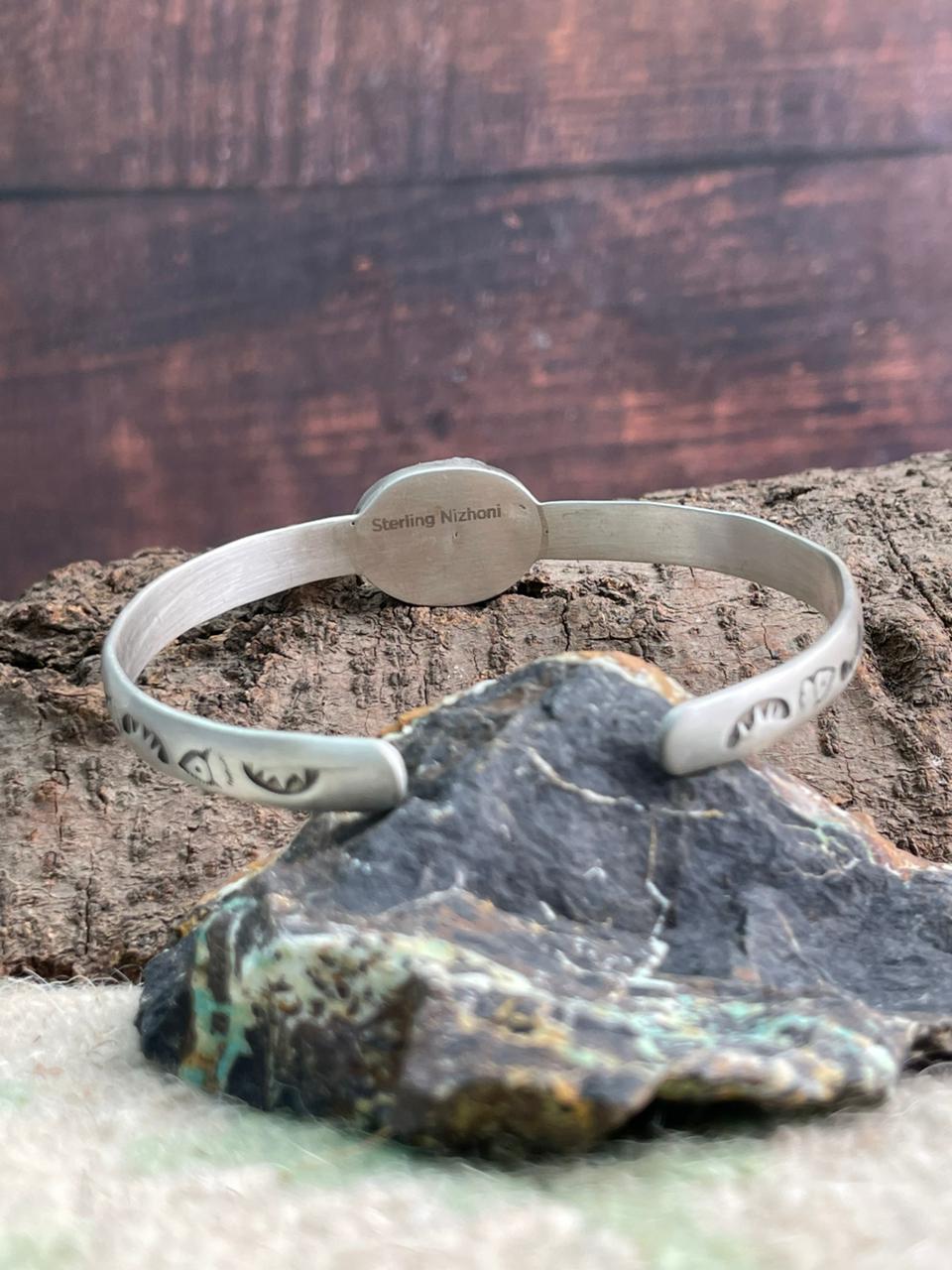 Handmade Sterling Silver Cotton Candy Cuff Bracelet "Signed Nizhoni"