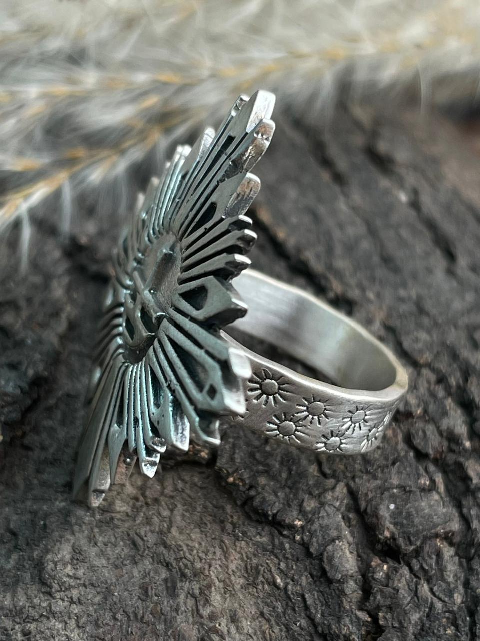 Handmade Sterling Silver Adjustable Ring "Signed Nizhoni"