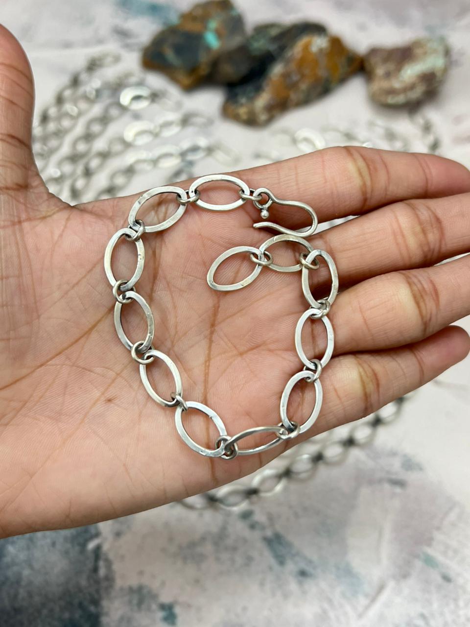 Handmade Sterling Silver Chain "Signed Nizhoni"