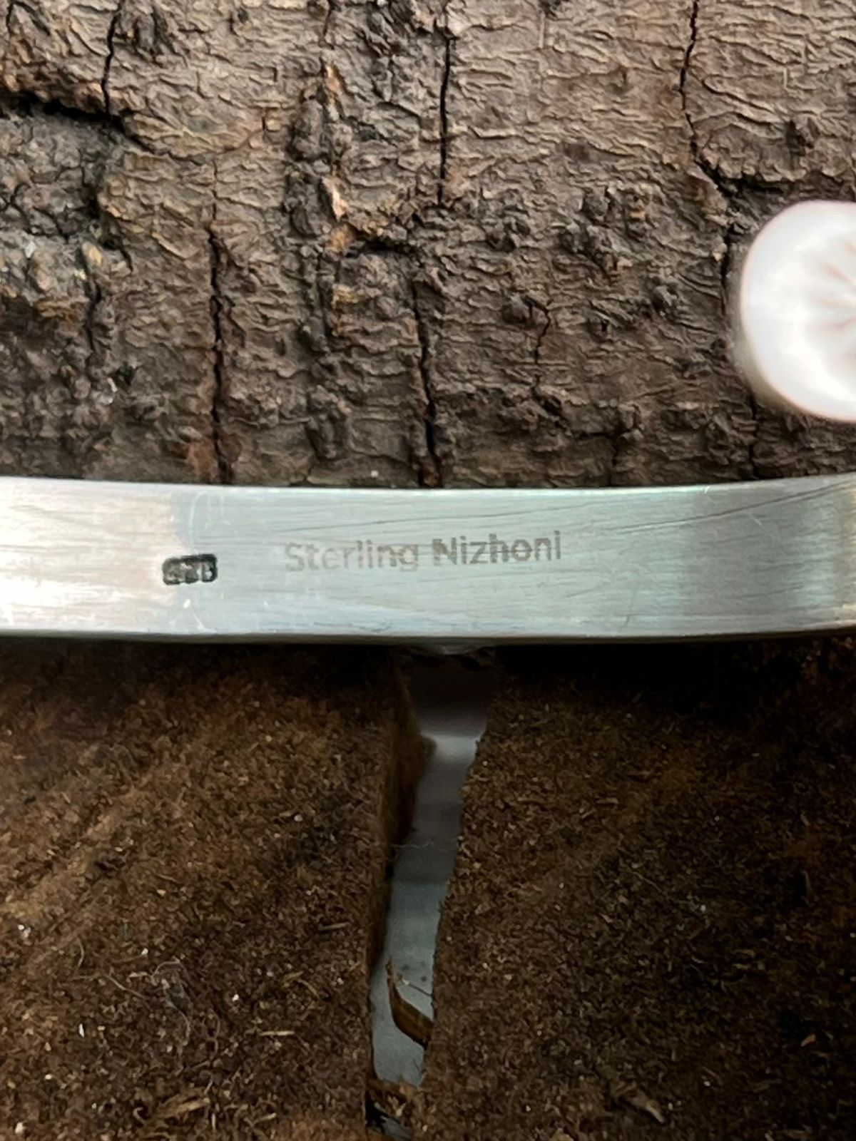 Handmade Sterling Silver White Buffalo, Kingman Turquoise Cuff Bracelet "Signed Nizhoni"