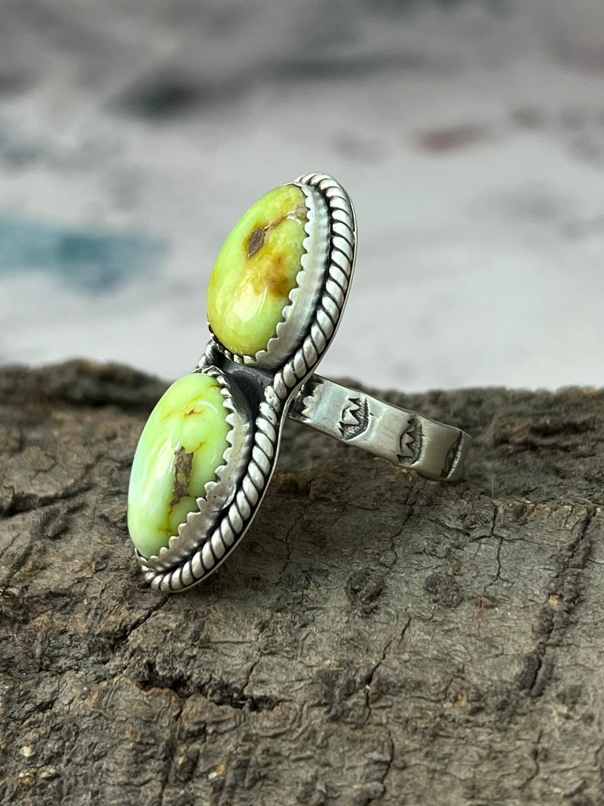 Handmade Sterling Silver Palomino Adjustable Ring "Signed Nizhoni"