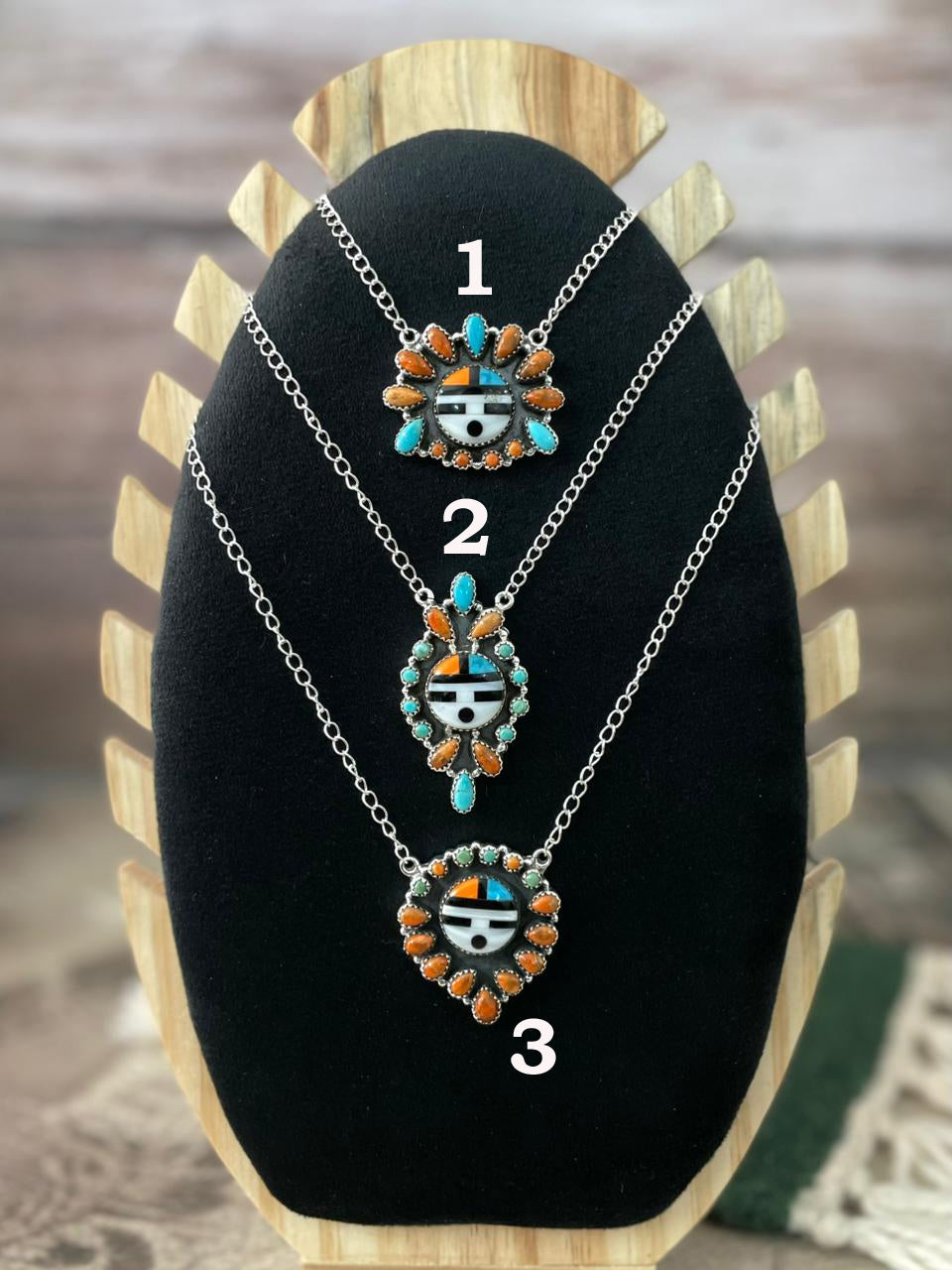 Handmade Sterling Silver Turquoise and MOP Necklace "Signed Nizhoni"