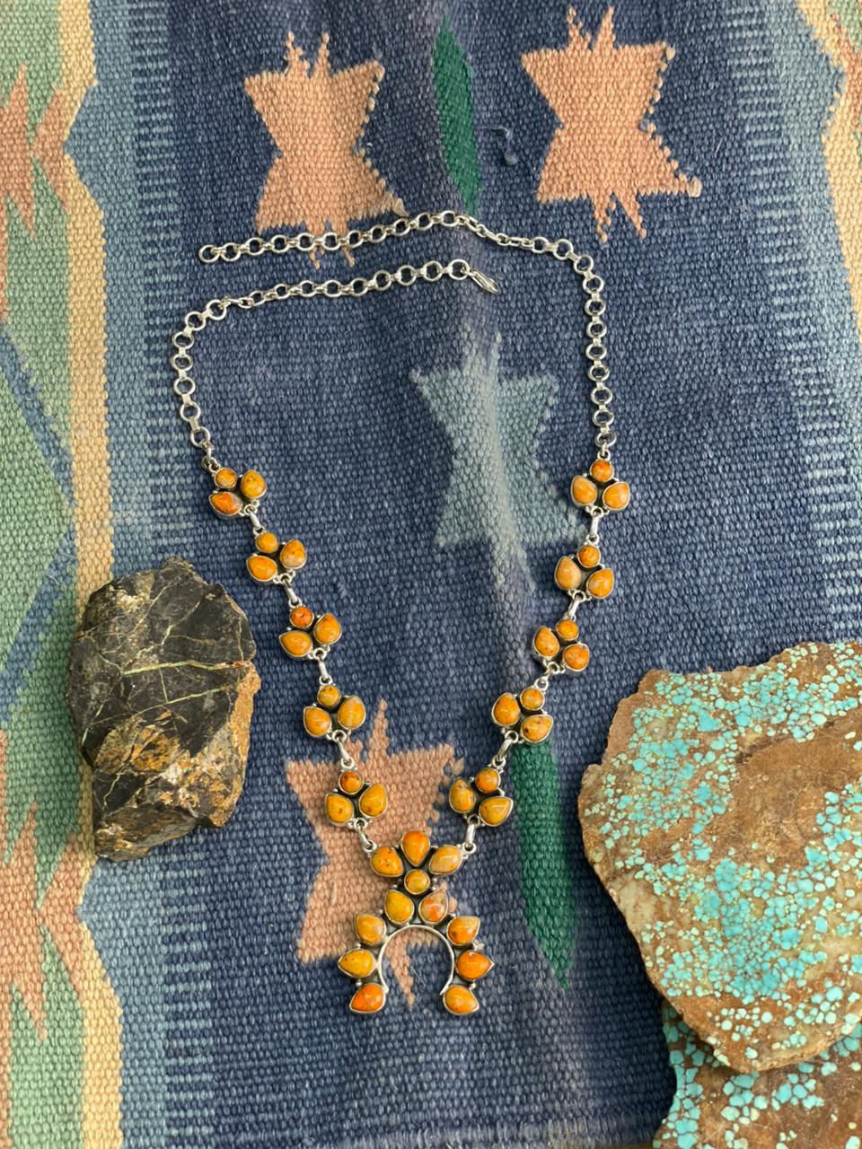 Handmade Sterling Silver Bumblebee Necklace "Signed Nizhoni"