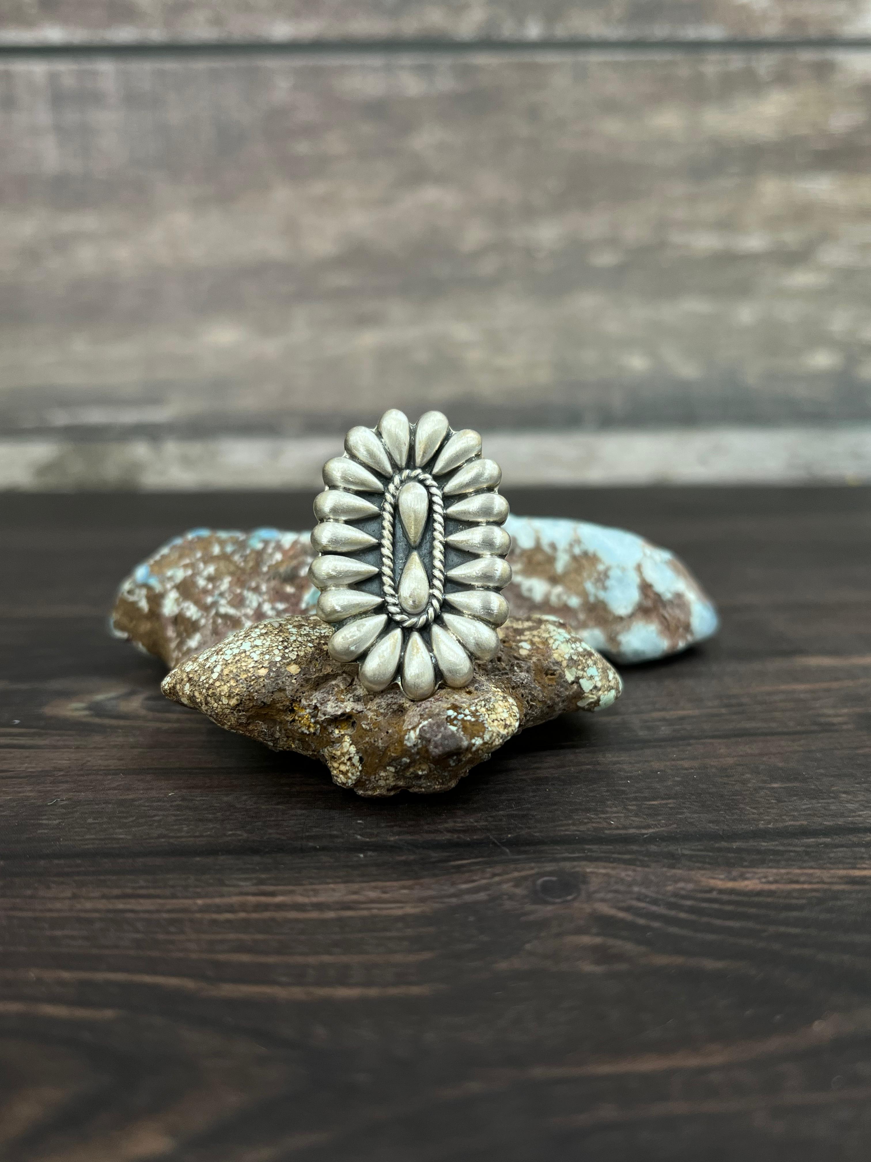 Handmade Sterling Silver Adjustable Ring With Signed Nizhoni