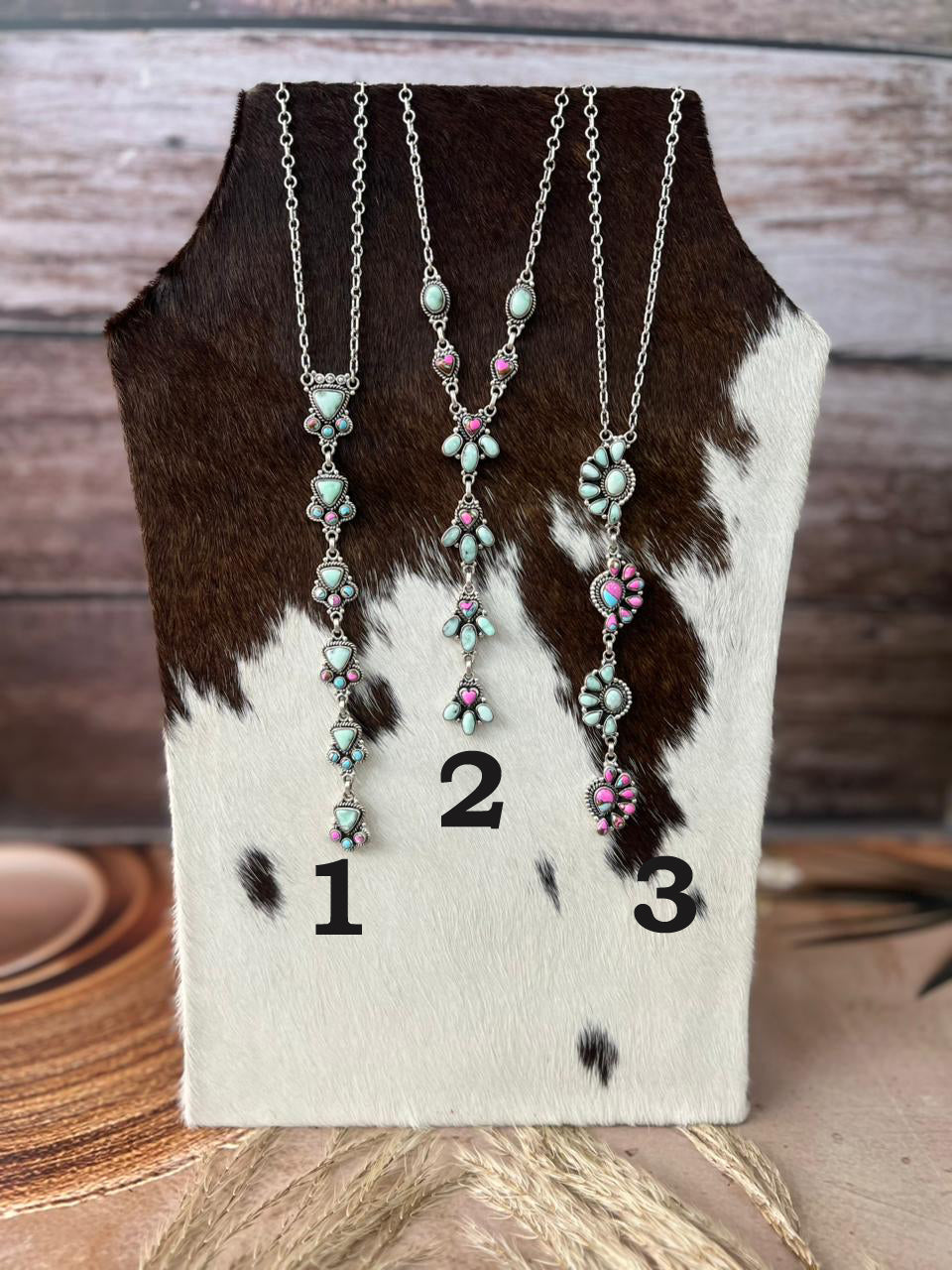 Handmade Sterling Silver Cotton Candy with Paloma Necklace "Signed Nizhoni"
