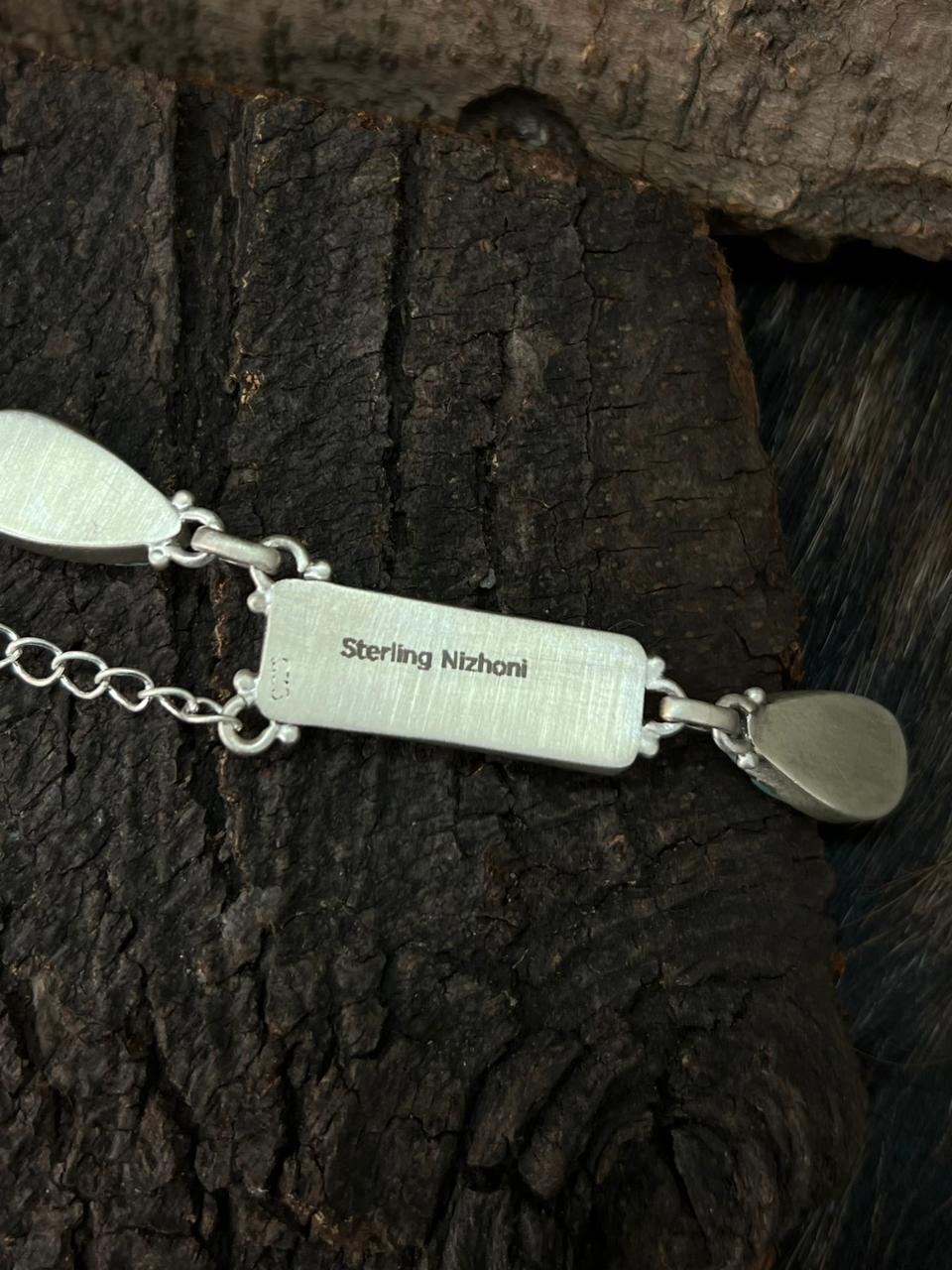 Handmade Sterling Silver Cotton Candy Necklace "Signed Nizhoni"