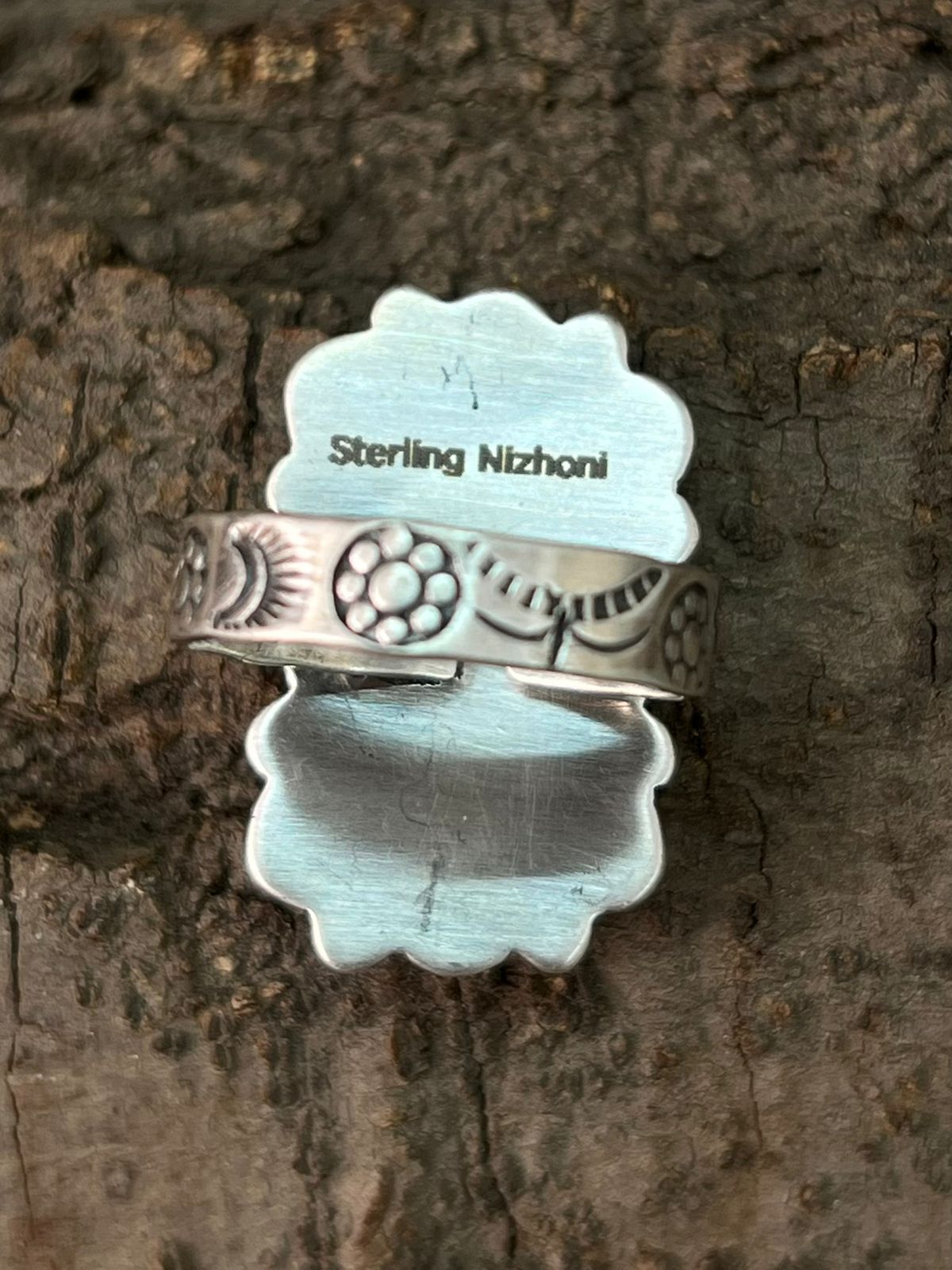 Handmade Sterling Silver Cotton Candy Adjustable Ring "Signed Nizhoni"